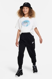 Nike Black Club Fleece HighWaisted Fitted Joggers - Image 6 of 6