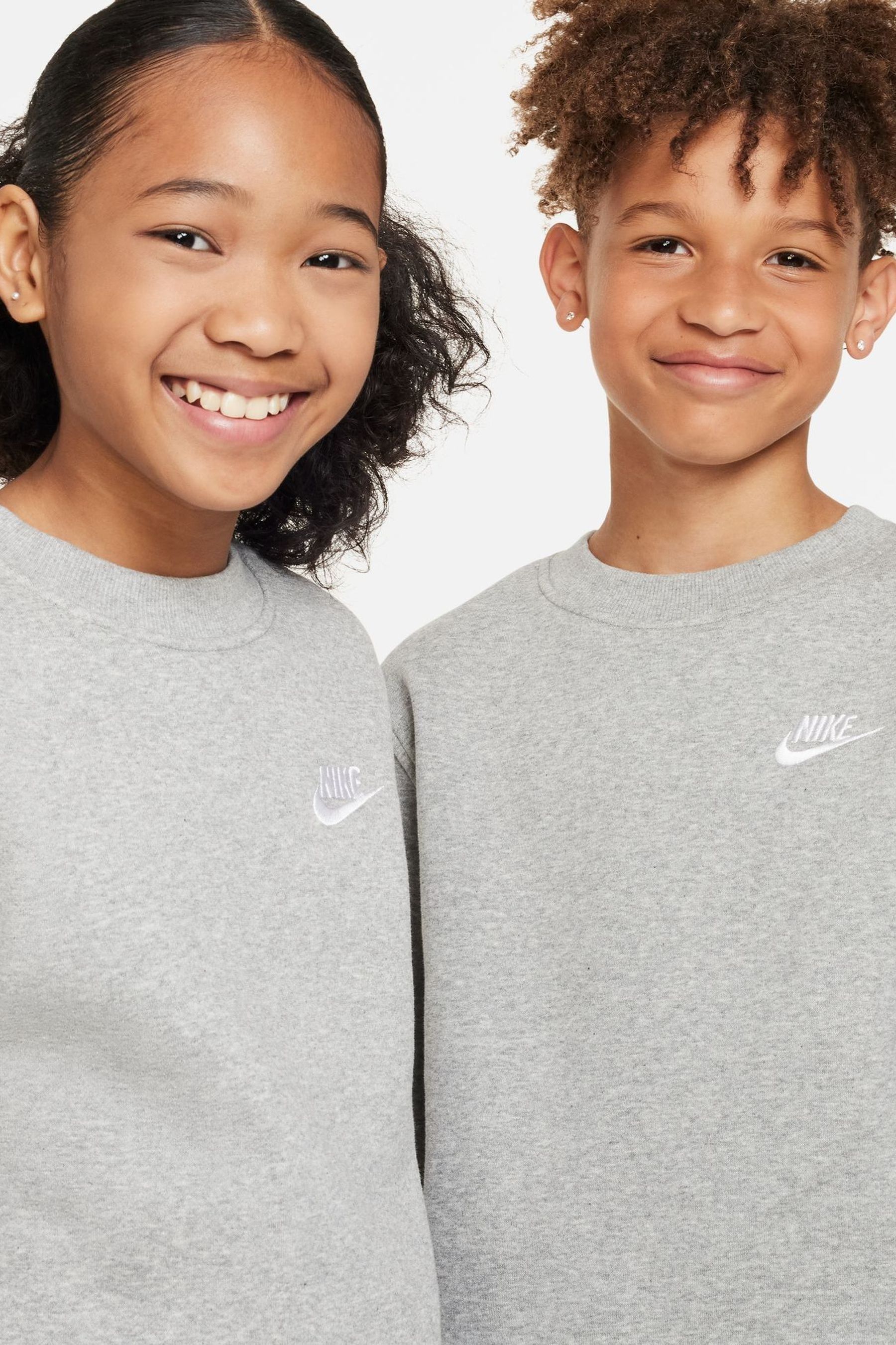 Buy Nike Dark Grey Heather Club Fleece Sweatshirt from the Next UK online shop