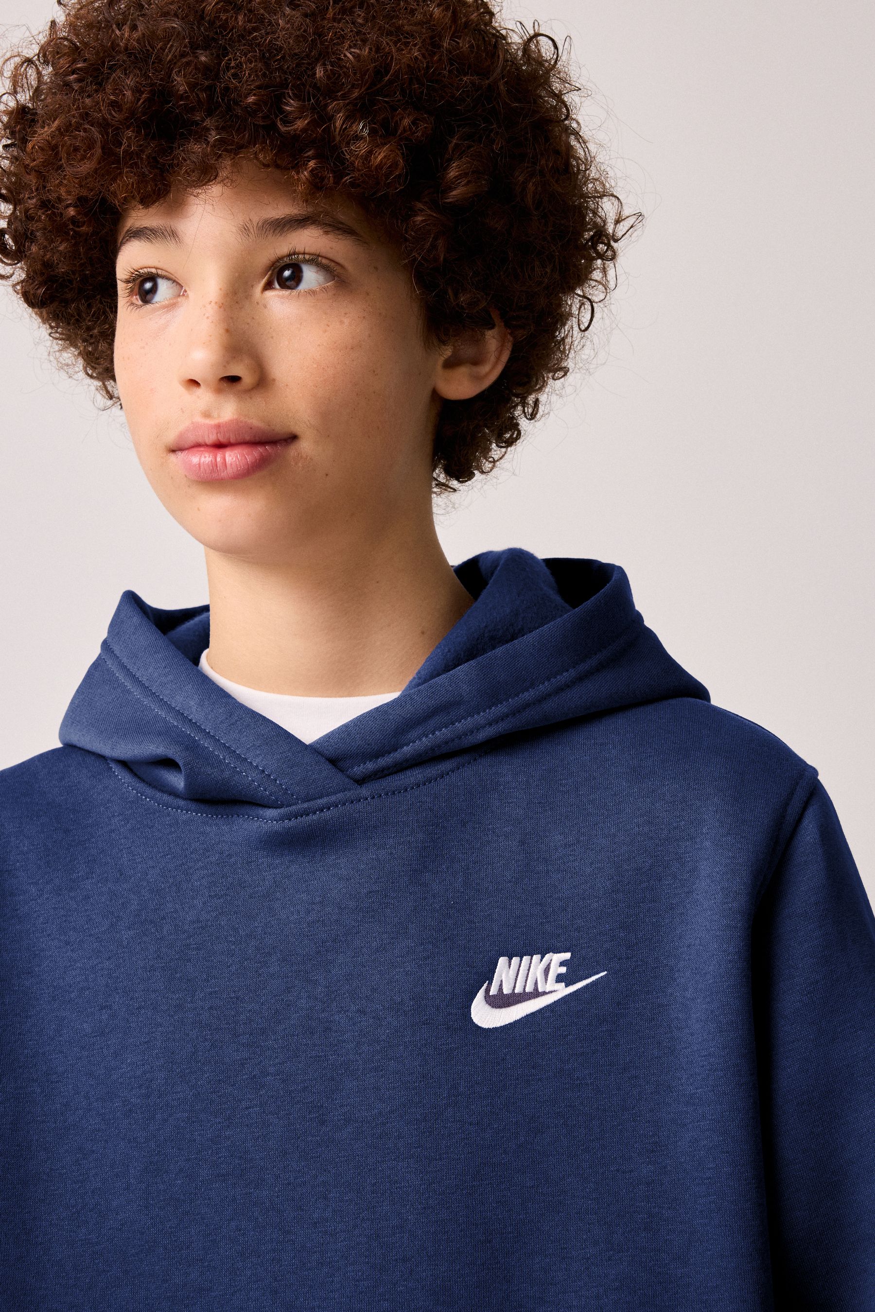 Buy Nike Midnight Navy Club Fleece Pullover Hoodie from the Next UK online shop