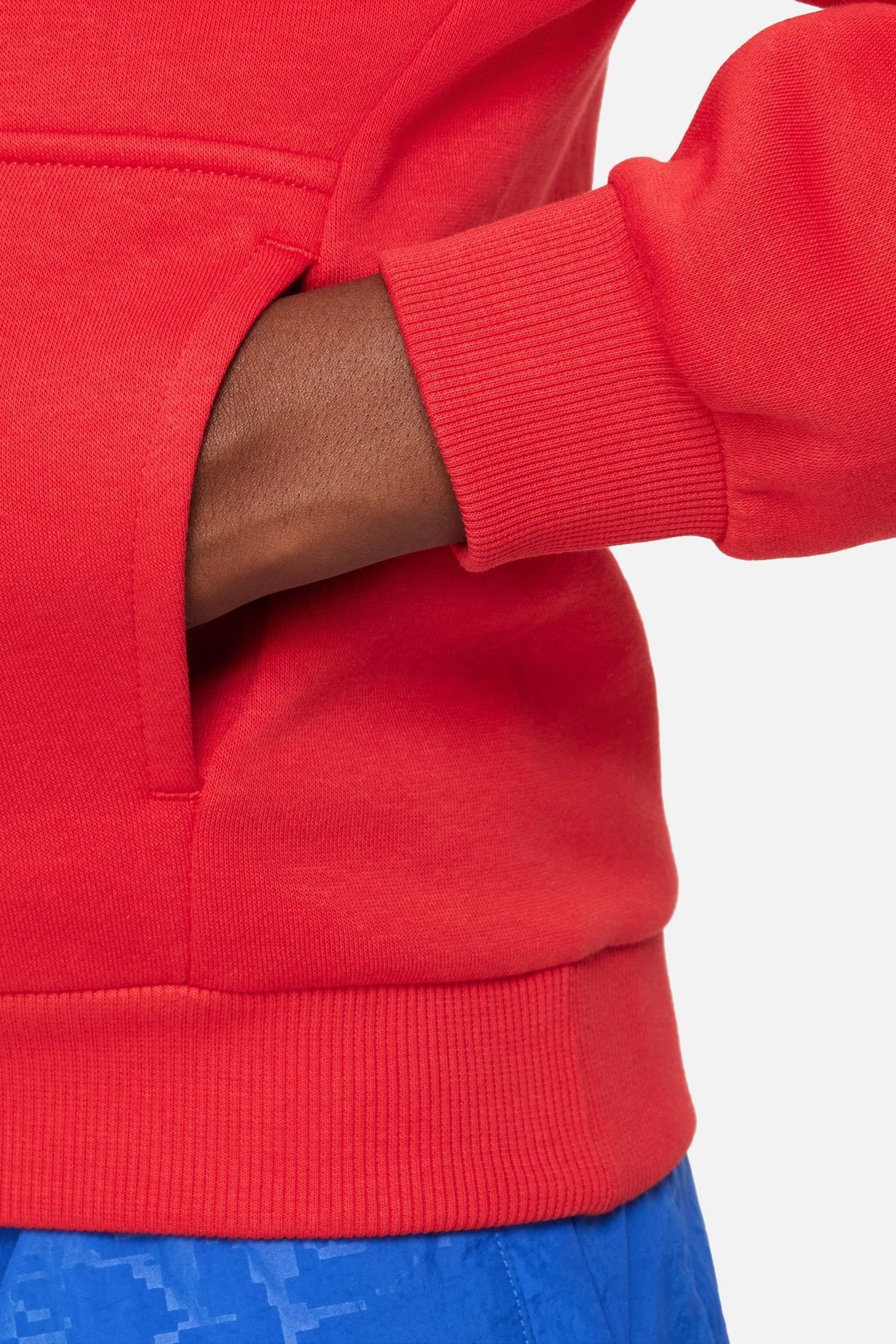 Nike club overhead hoodie red top