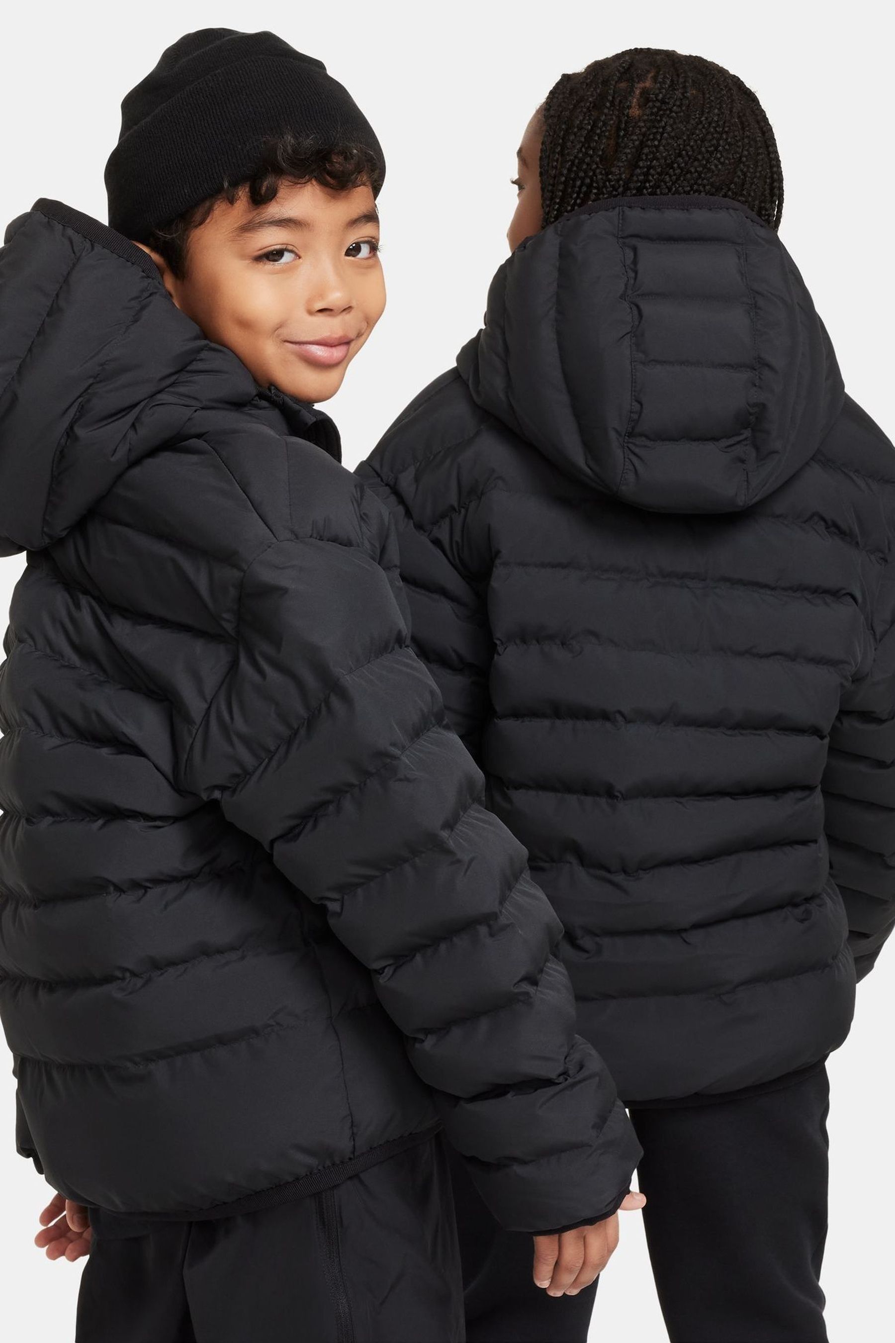 Nike black filled jacket clearance