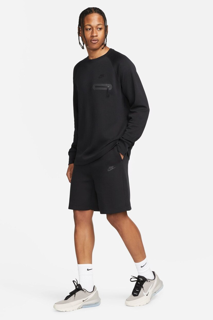Nike Black Tech Fleece Shorts - Image 9 of 16