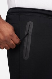Nike Black Tech Fleece Open Hem Joggers - Image 10 of 13