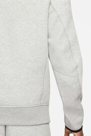 Nike Grey Tech Fleece Half Zip Sweatshirt - Image 12 of 16