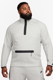 Nike Grey Tech Fleece Half Zip Sweatshirt - Image 2 of 16