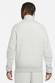 Nike Grey Tech Fleece Half Zip Sweatshirt - Image 3 of 16