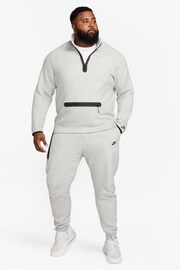 Nike Grey Tech Fleece Half Zip Sweatshirt - Image 6 of 16
