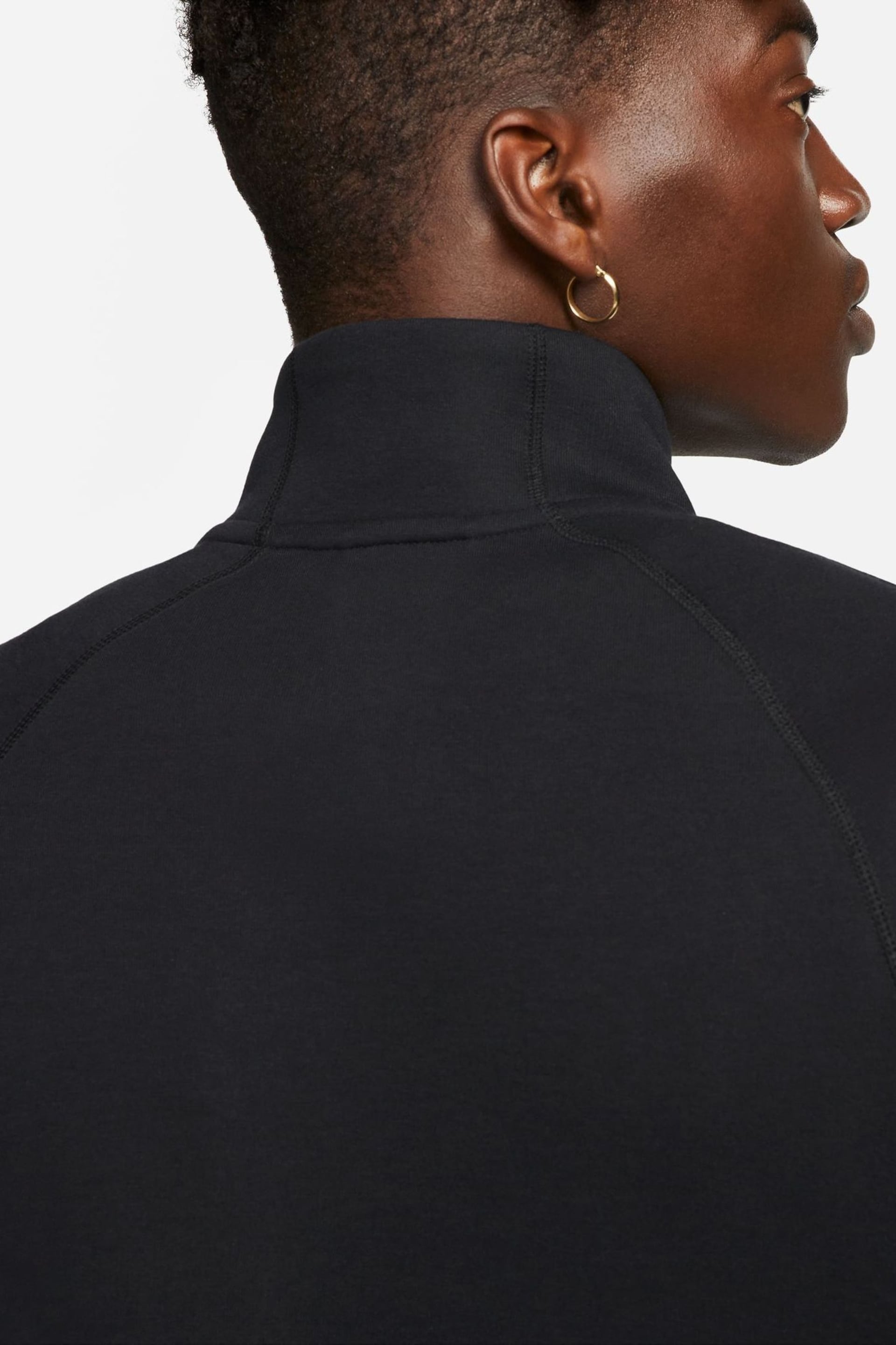 Nike Black Tech Fleece Half Zip Sweatshirt - Image 11 of 19