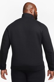 Nike Black Tech Fleece Half Zip Sweatshirt - Image 14 of 19