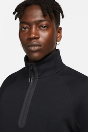 Nike Black Tech Fleece Half Zip Sweatshirt - Image 6 of 19