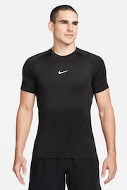 Nike Black Pro Dri-FIT Slim T-Shirt - Image 1 of 5