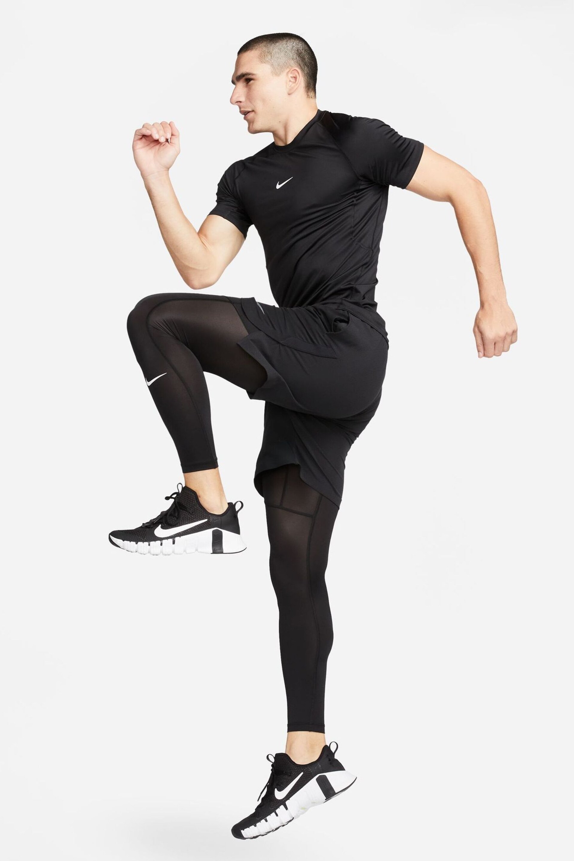 Nike Black Pro Dri-FIT Slim T-Shirt - Image 3 of 5