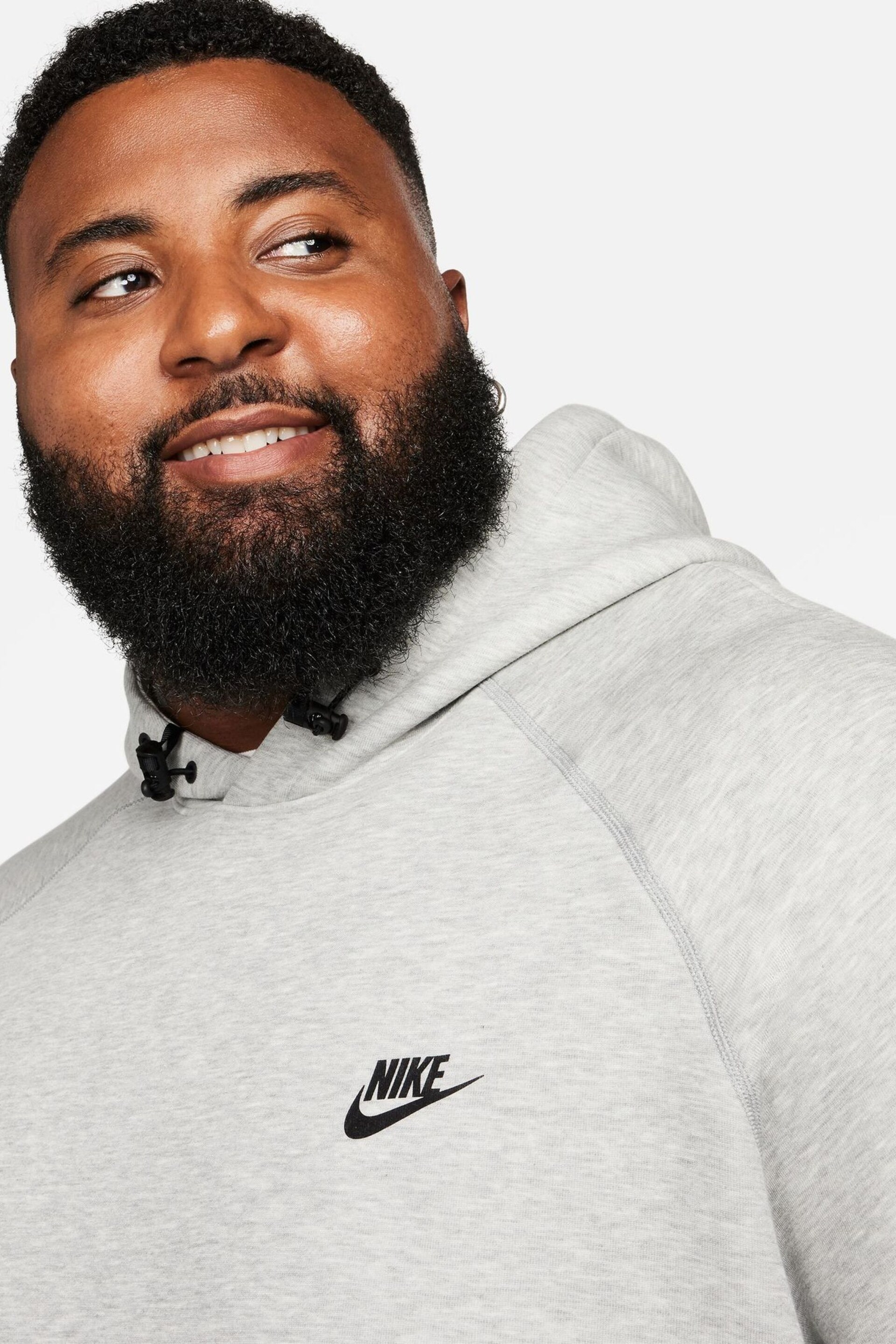Nike Grey Tech Fleece Pullover Hoodie - Image 11 of 18