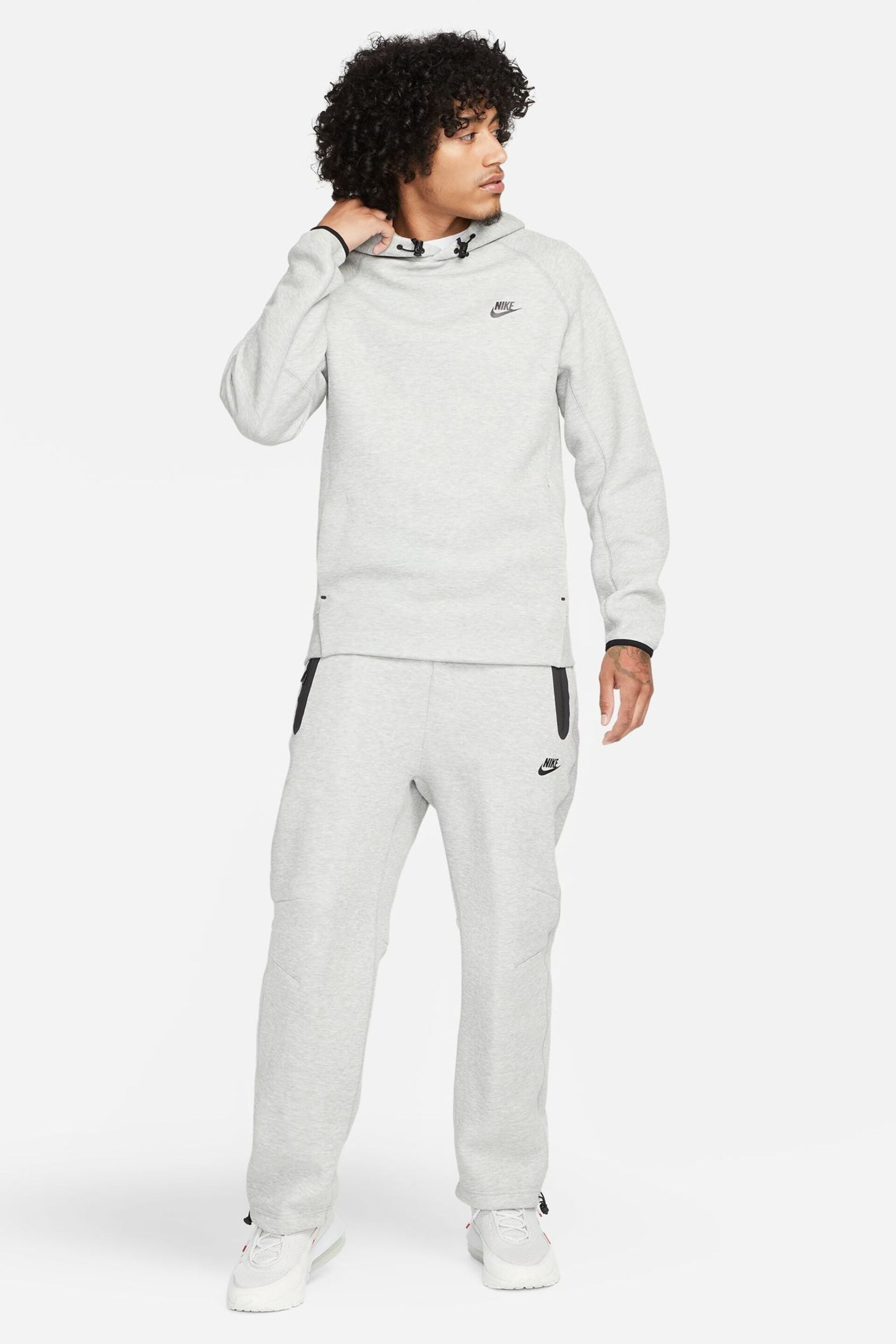 Nike Grey Tech Fleece Pullover Hoodie - Image 3 of 18