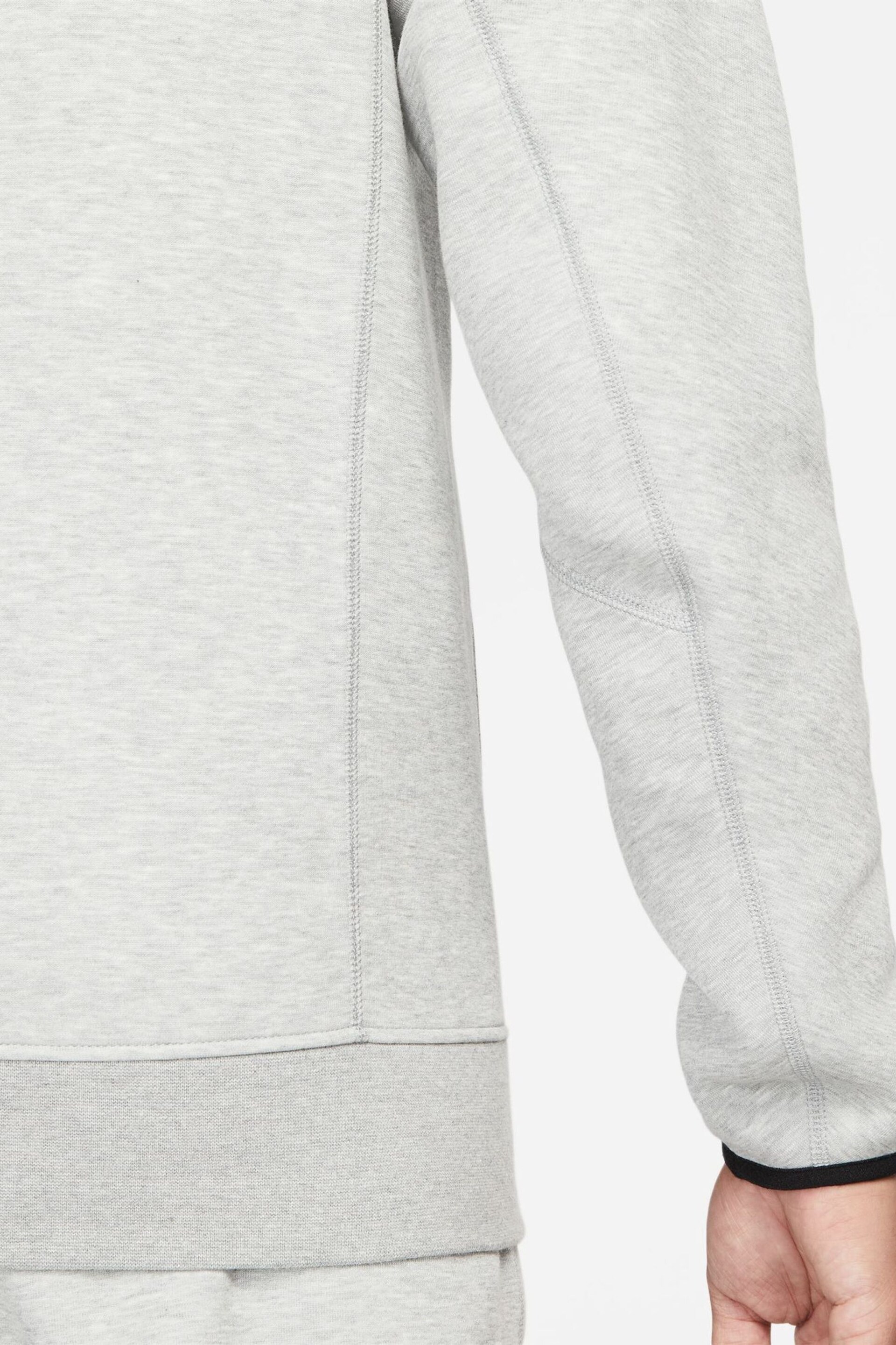 Nike Grey Tech Fleece Pullover Hoodie - Image 7 of 18