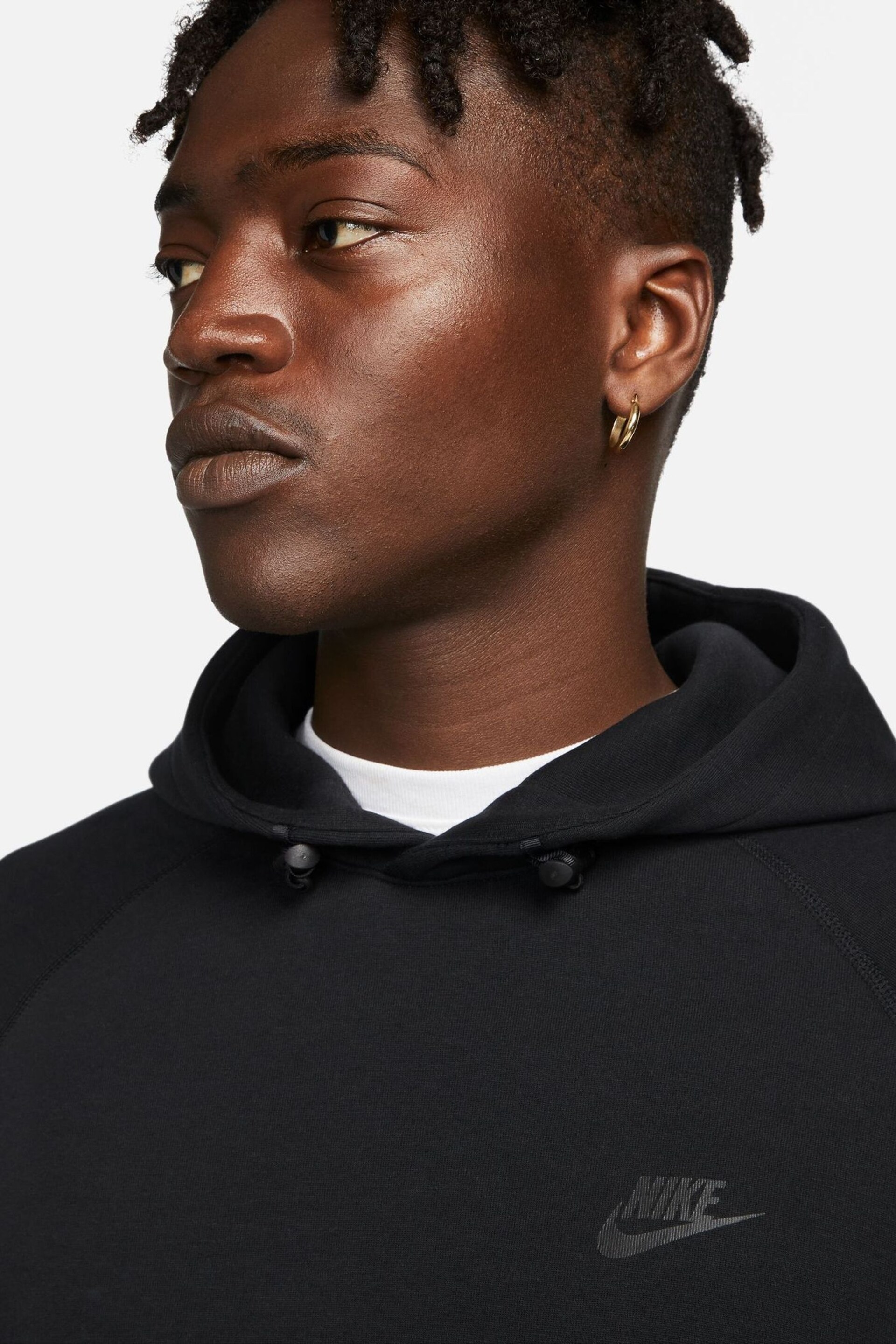 Nike Black Tech Fleece Pullover Hoodie - Image 5 of 16