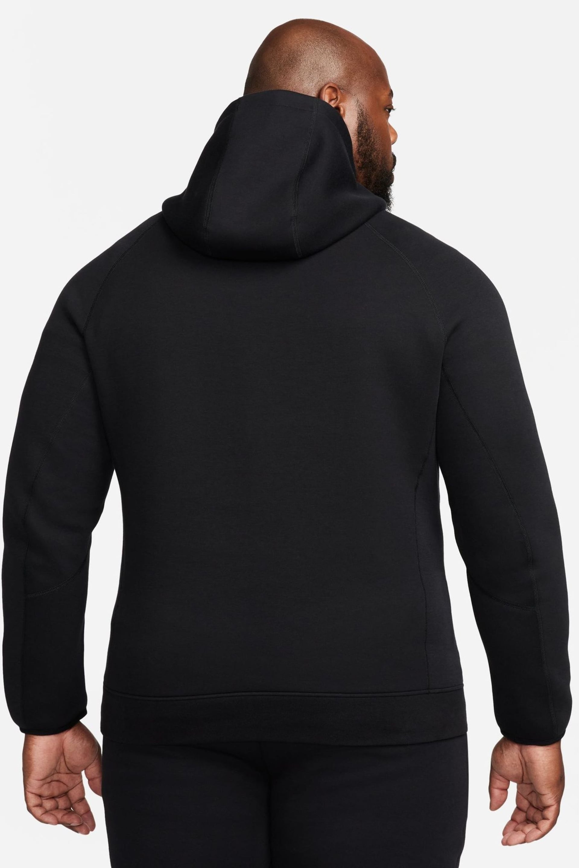 Nike Black Tech Fleece Pullover Hoodie - Image 7 of 16