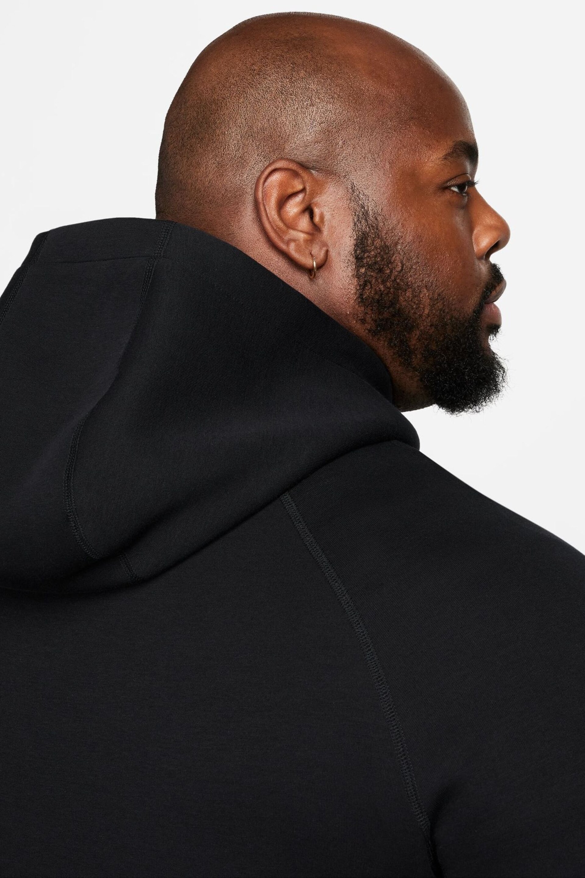 Nike Black Tech Fleece Pullover Hoodie - Image 9 of 16