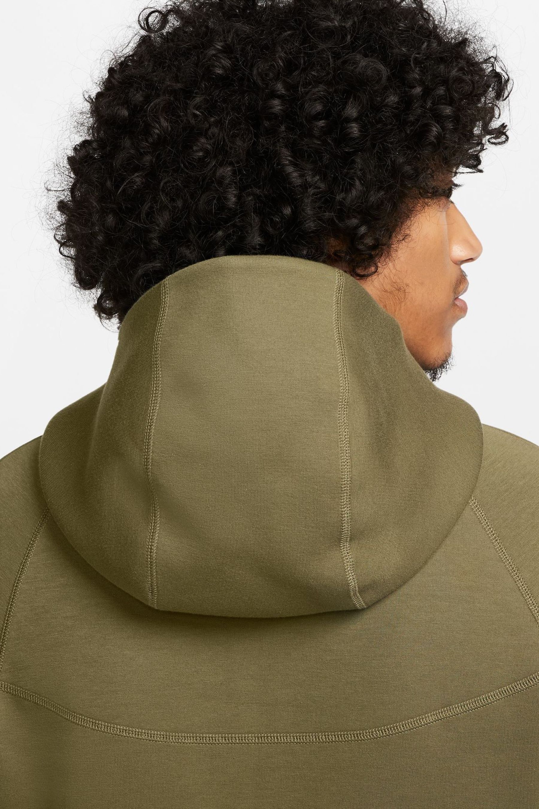 Buy Nike Olive Green Tech Fleece Zip Up Hoodie from Next Belgium