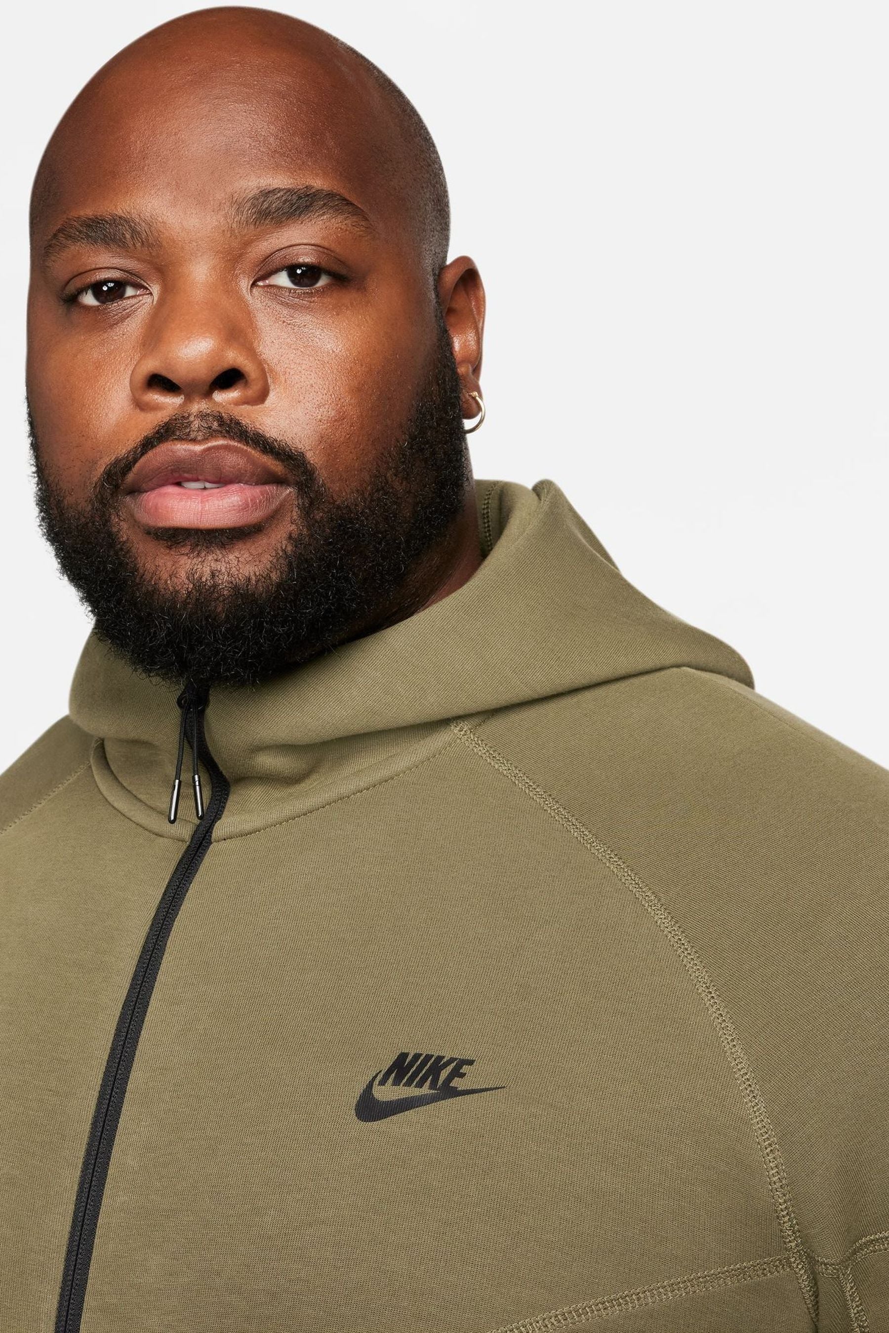 Buy Nike Olive Green Tech Fleece Zip Up Hoodie from Next Slovakia