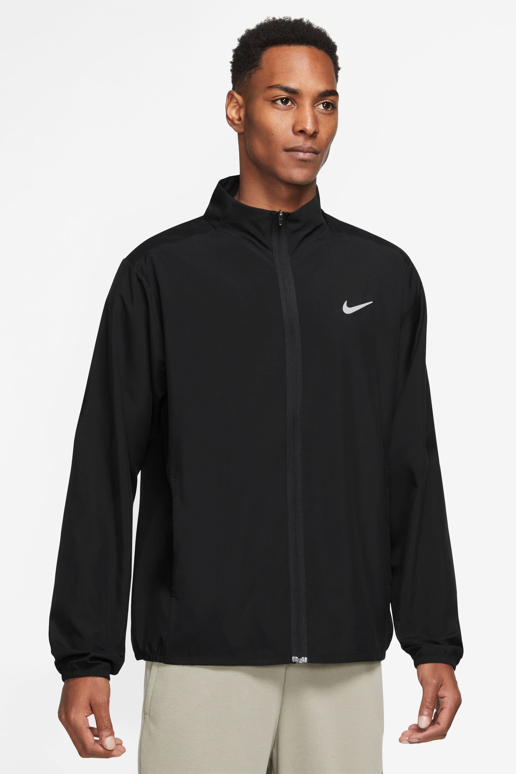 Nike black training jacket shop
