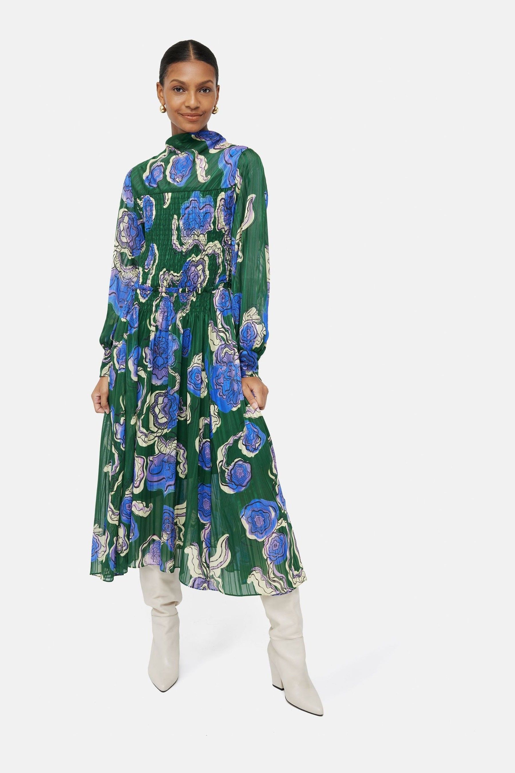 Jigsaw green dress outlet