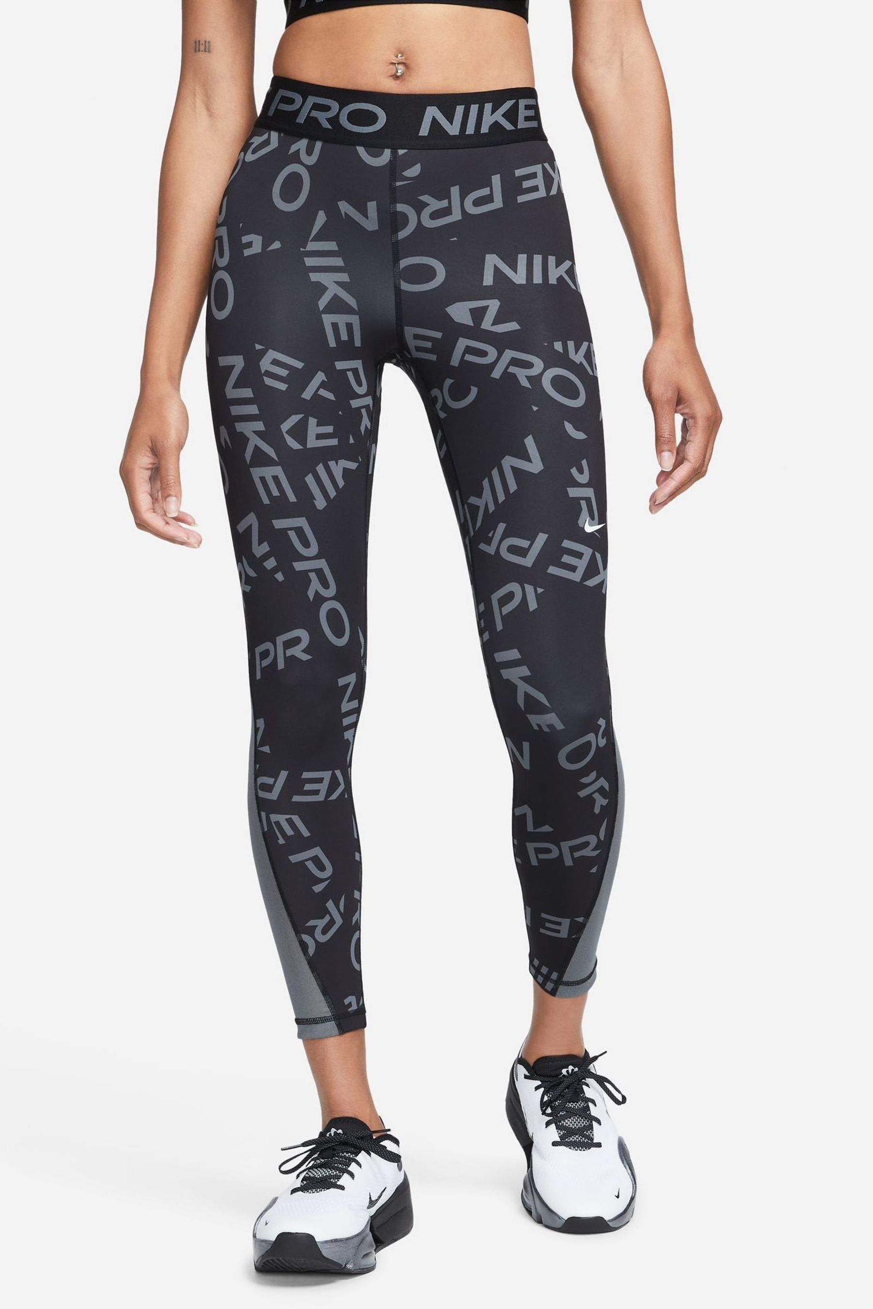 Nike leggings all over print top