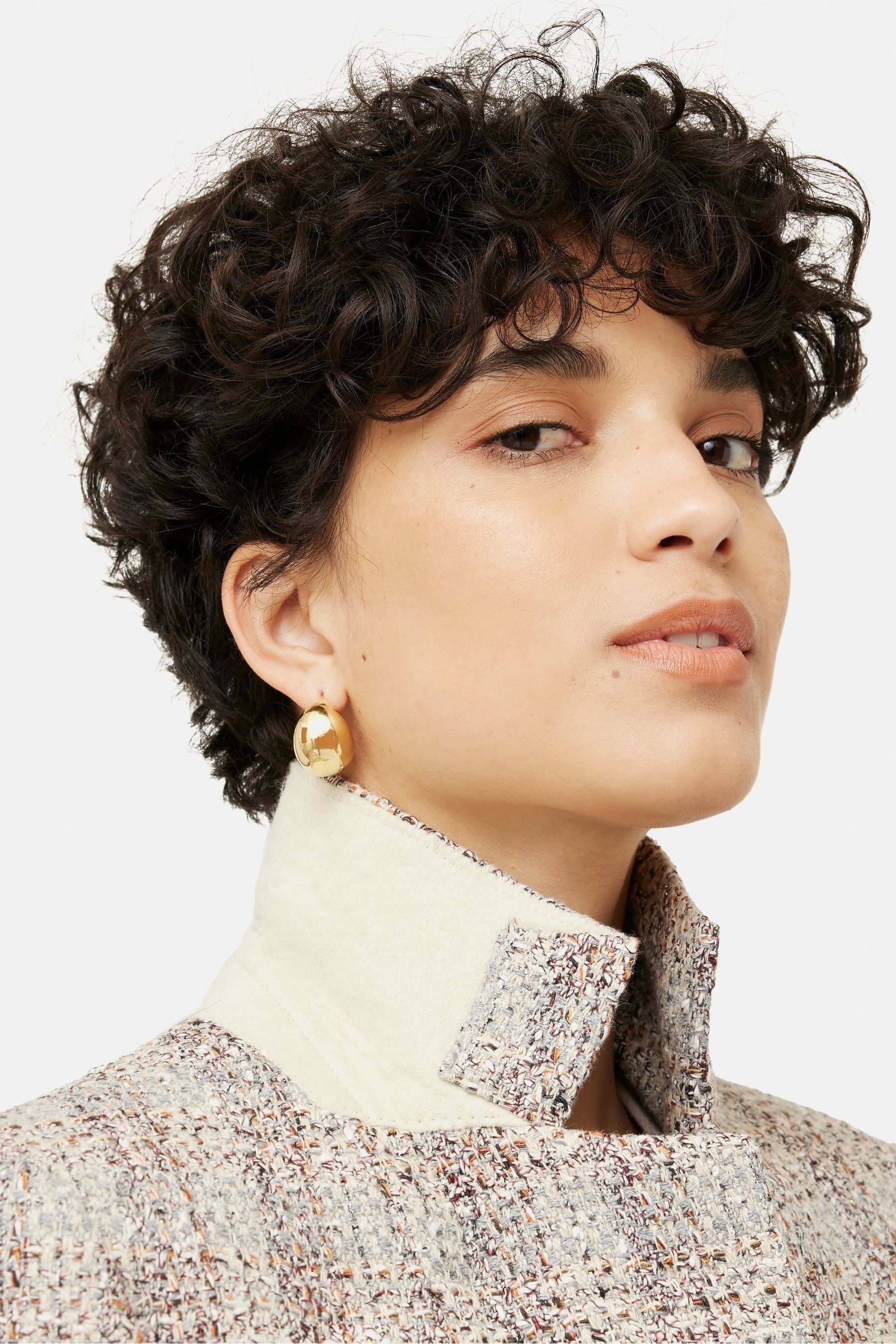 Buy Jigsaw Grey Boucle Coat from Next Germany