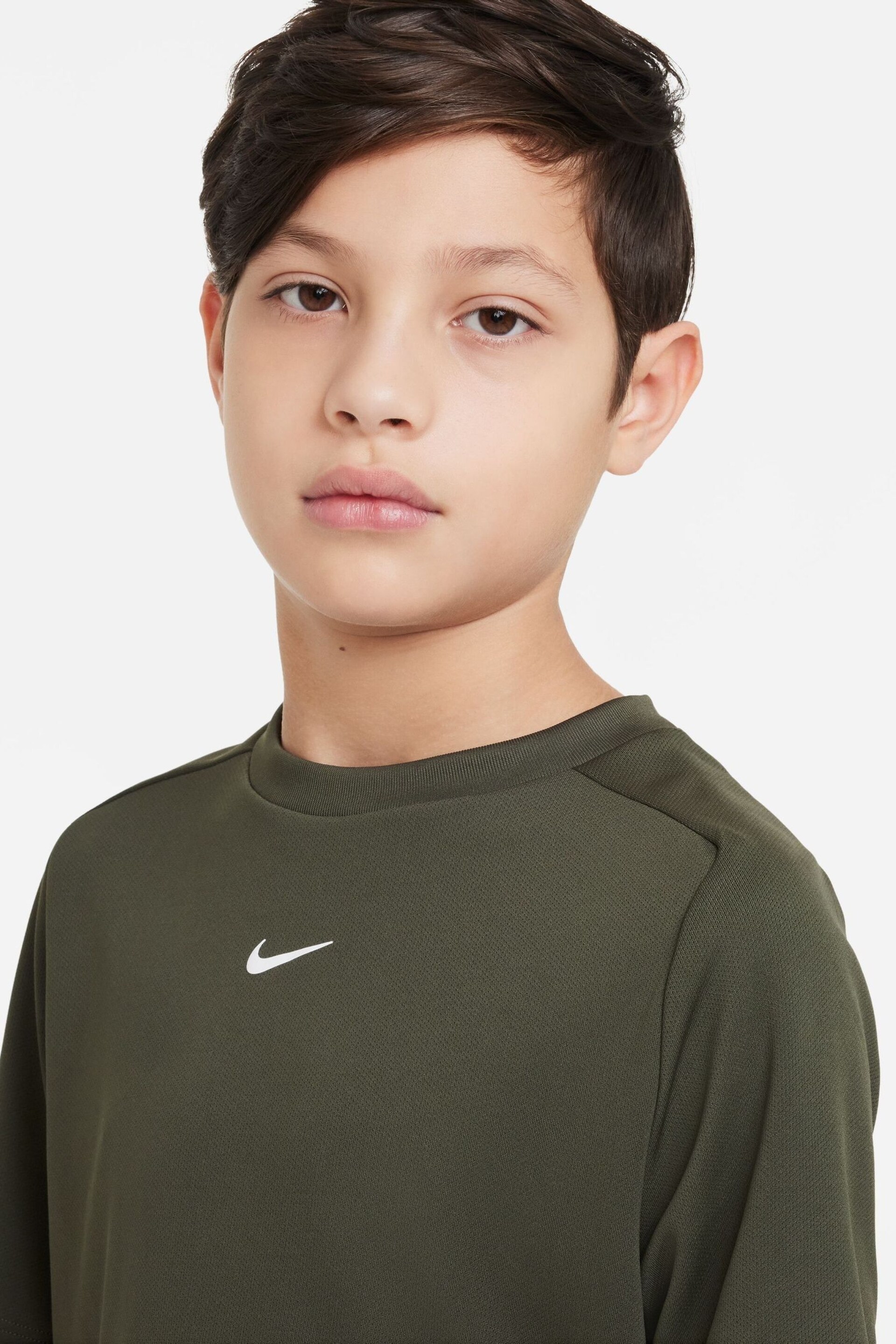 Nike Khaki Green Dri-FIT Multi + Training T-Shirt - Image 4 of 4