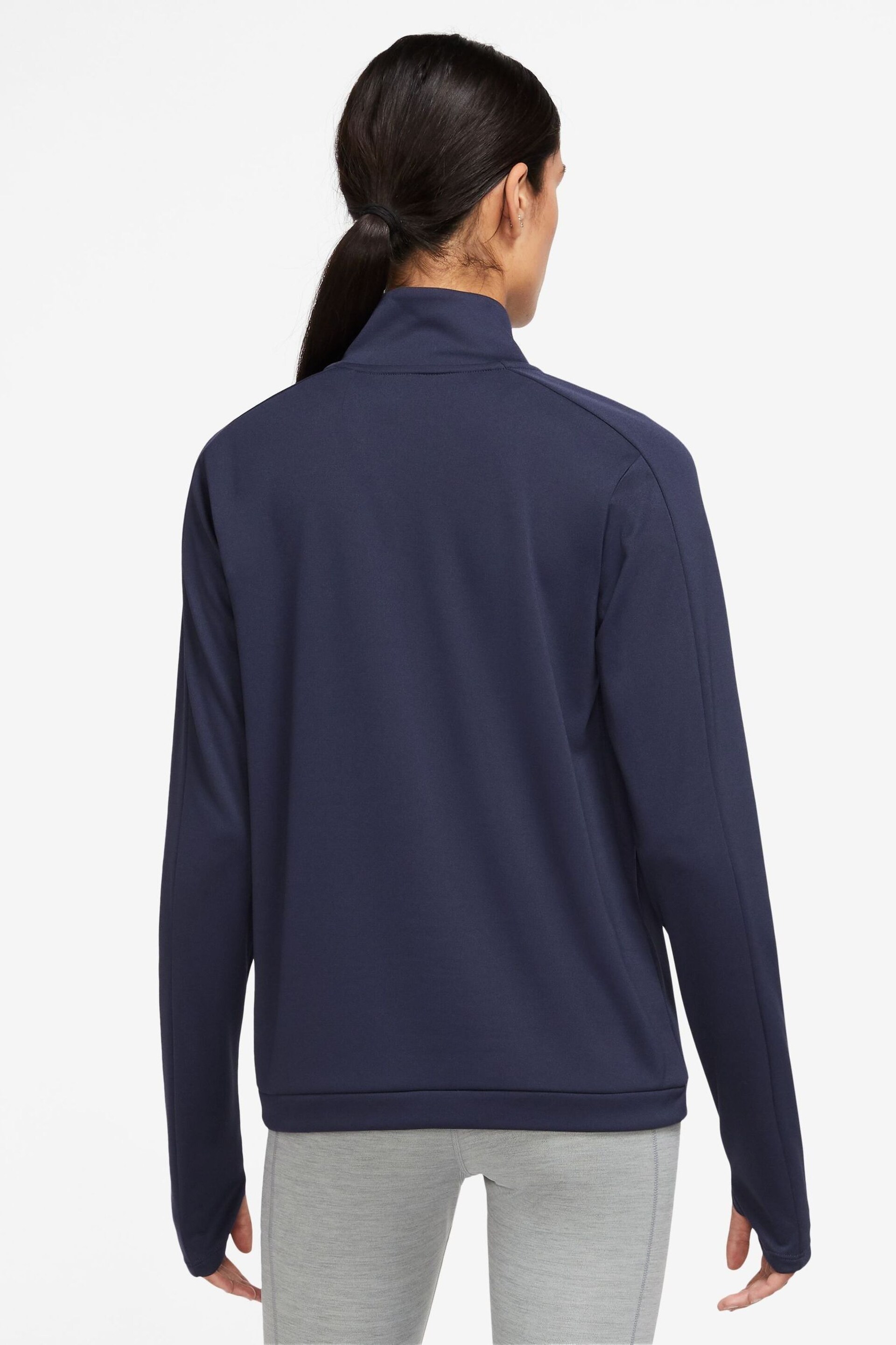 Nike Grey Dri-FIT Swoosh Half-Zip Running Top - Image 2 of 3