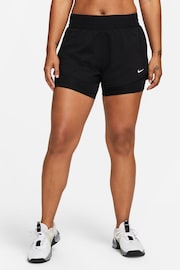 Nike Black Dri-FIT One Mid-Rise 3" 2-in-1 Shorts - Image 1 of 8