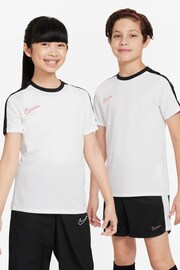 Nike White/Black Dri-FIT Academy Training T-Shirt - Image 2 of 4