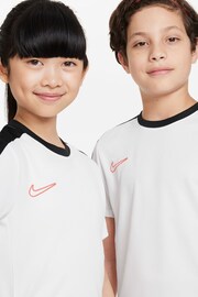 Nike White/Black Dri-FIT Academy Training T-Shirt - Image 4 of 4