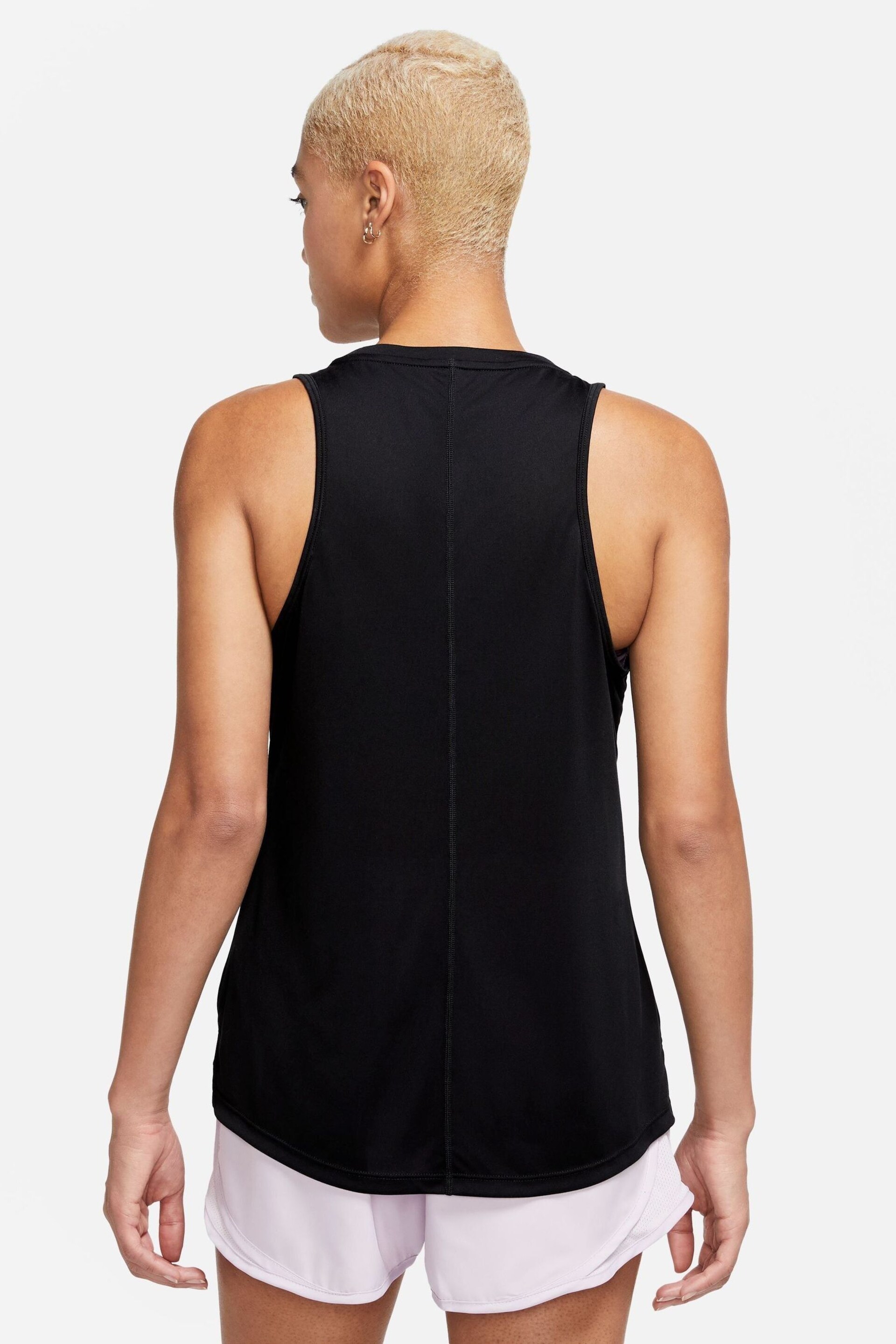 Nike Black Dri-FIT Swoosh Vest Running Top - Image 2 of 3