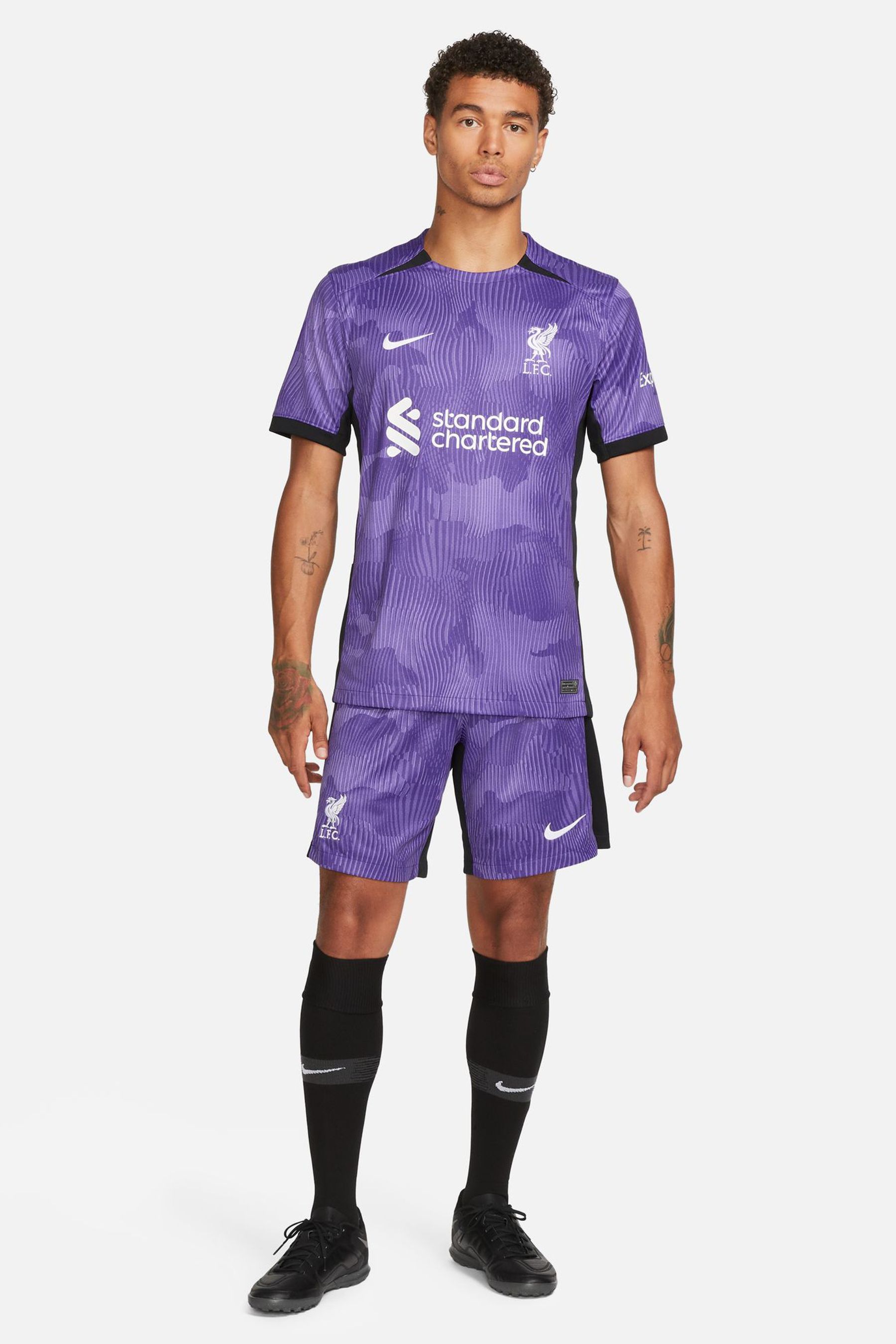Buy Nike Purple Blank Liverpool FC Stadium 23 24 Third Football Shirt from Next Luxembourg