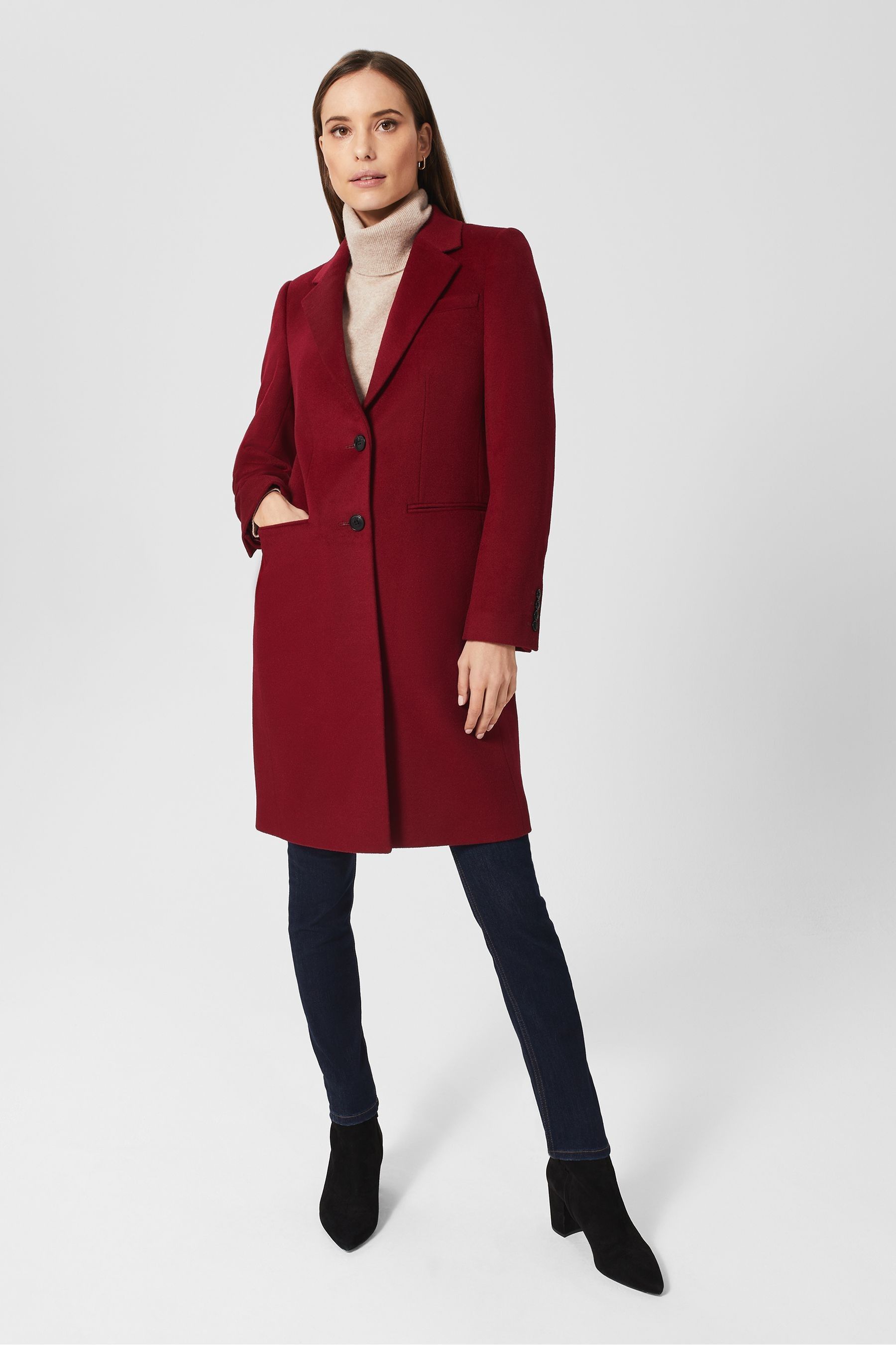 Hobbs tilda coat red shop