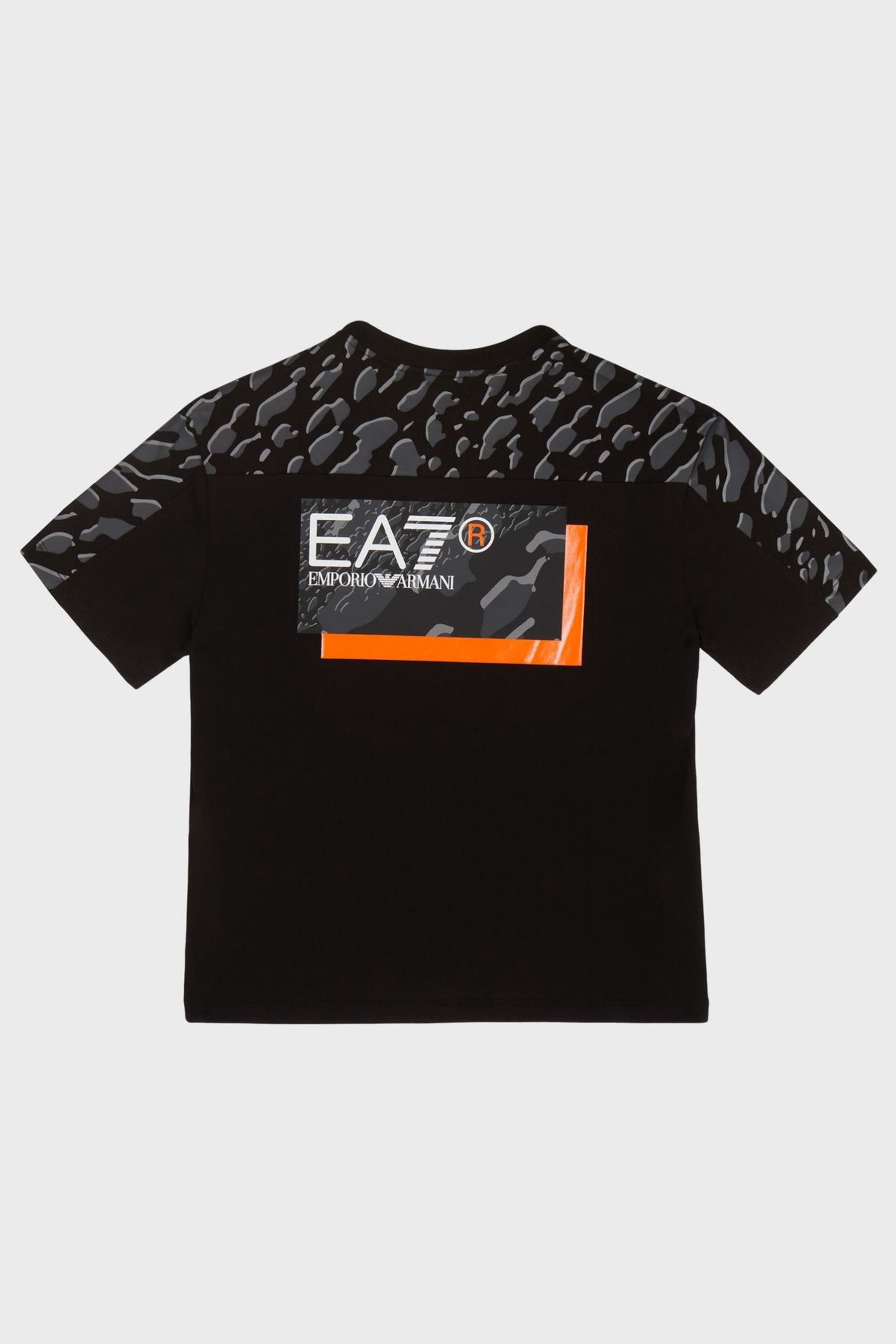 Buy Emporio Armani EA7 Boys Black Camo Graphic T Shirt from Next Luxembourg