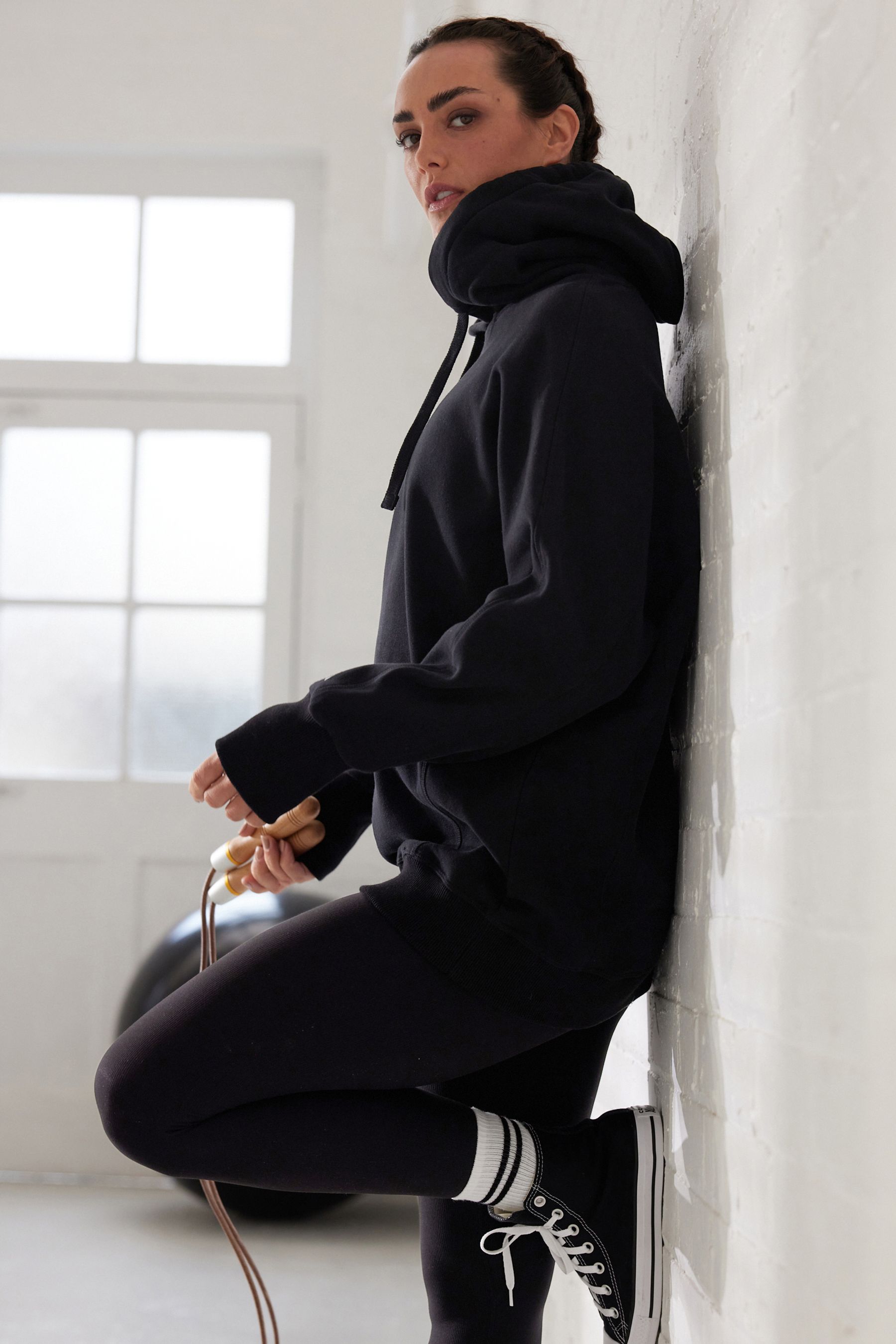 Long hoodie with leggings 2025