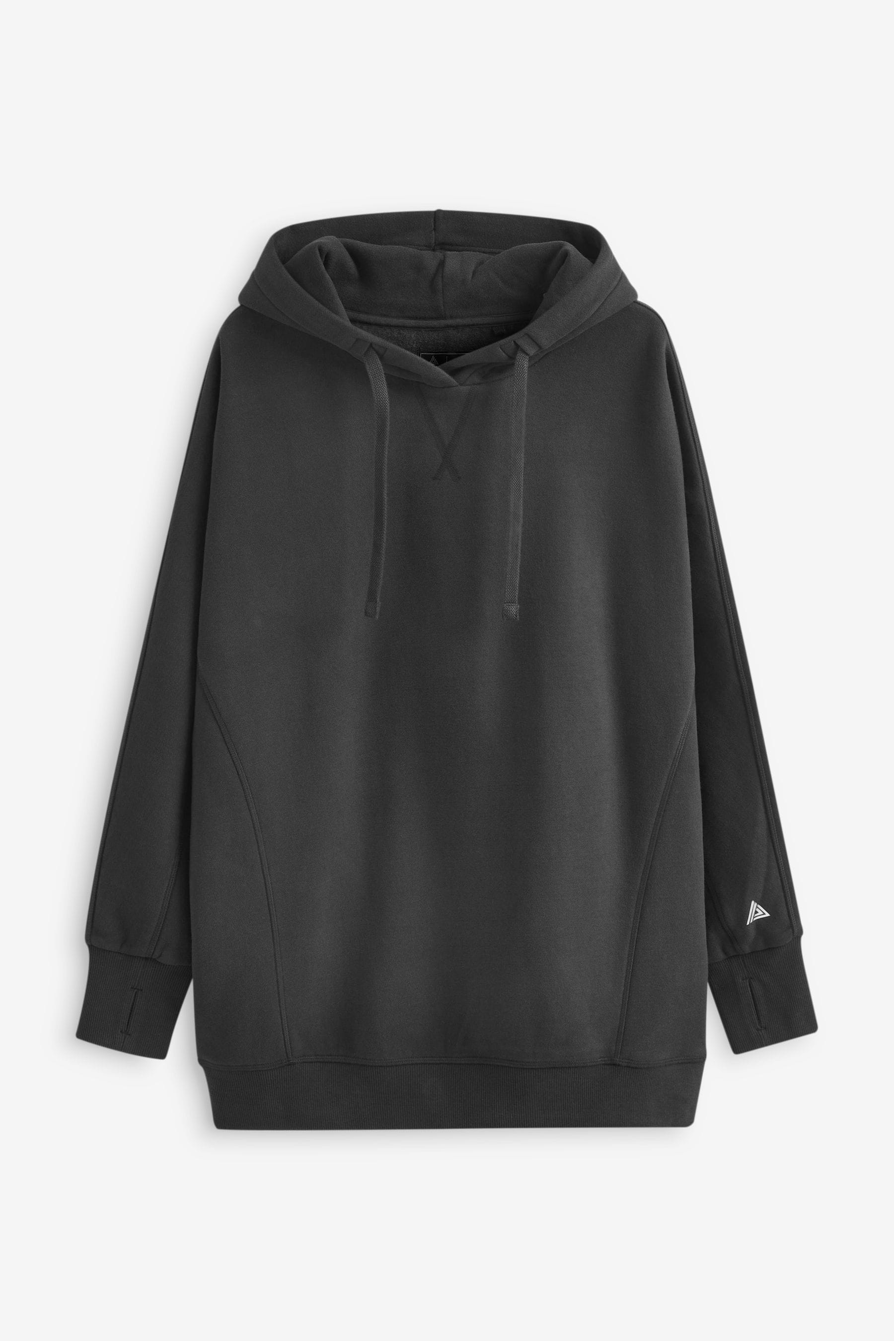 Buy Black Active Longline Overhead Hoodie from Next Pakistan