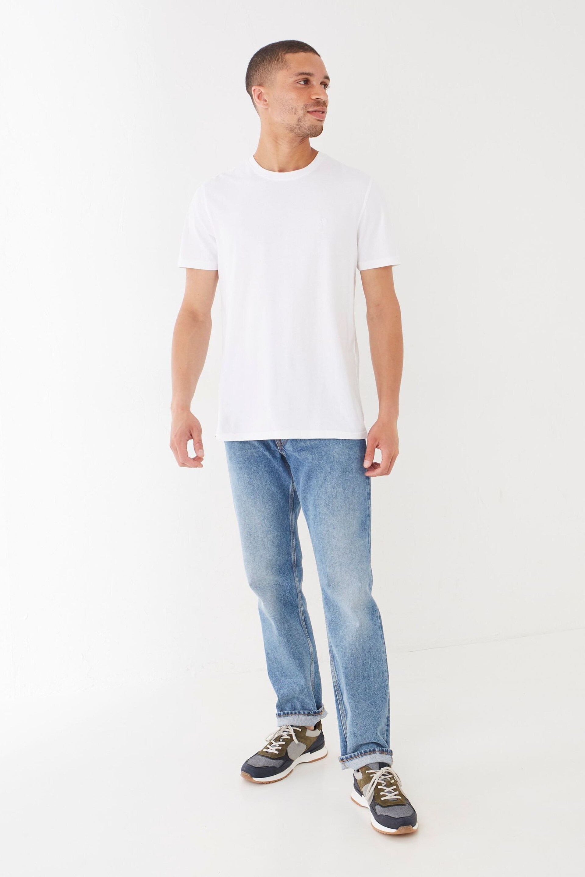 FatFace White Lulworth T-Shirt - Image 3 of 5
