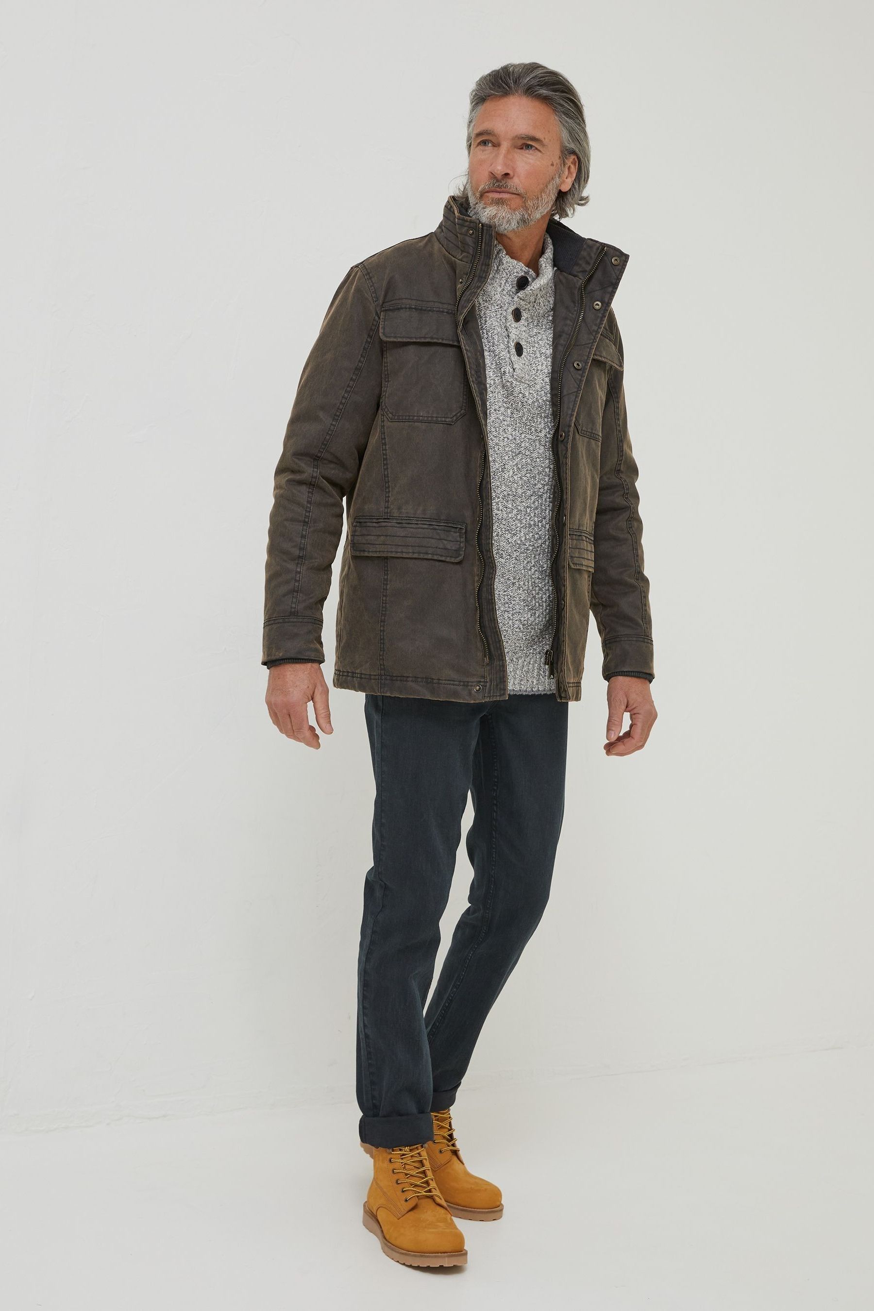 Buy FatFace Brown Broadsands Four Pocket Jacket from Next Luxembourg