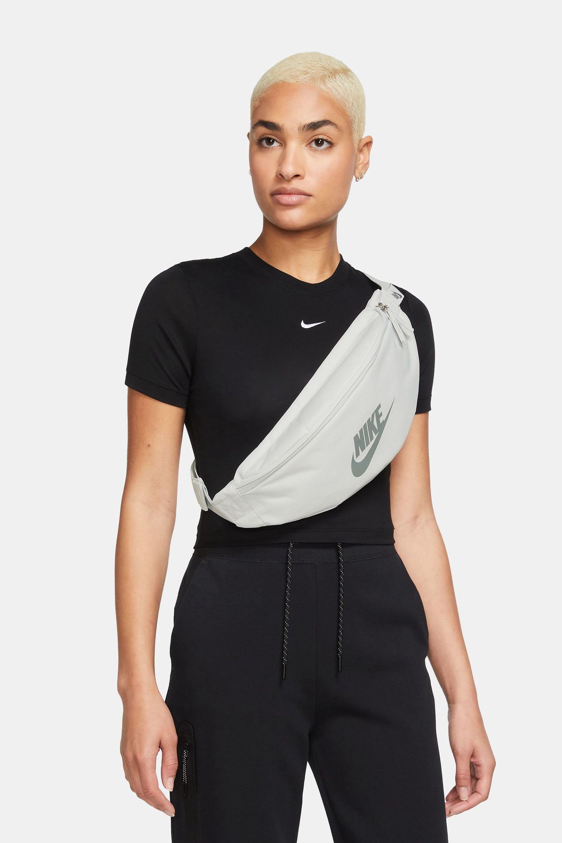 Buy Nike Light Grey Heritage Waist Bag from Next Luxembourg