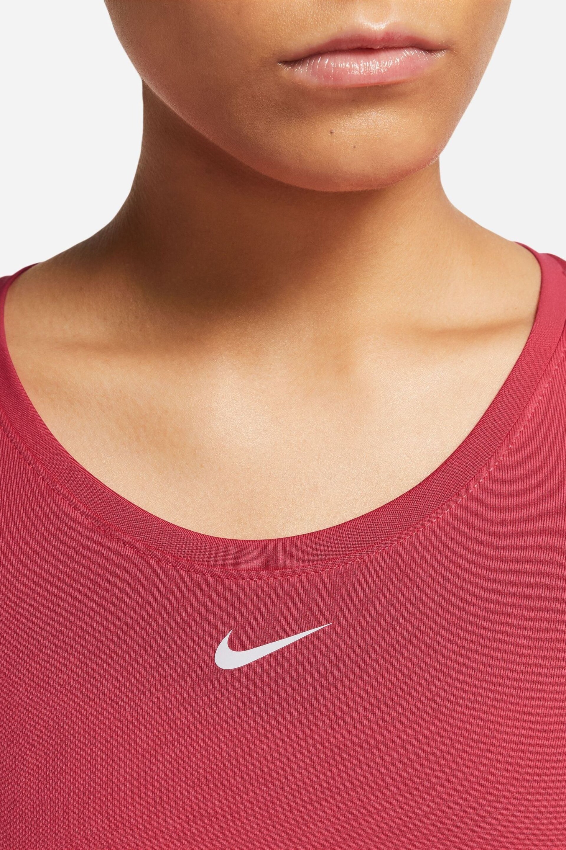 Nike Berry Red One Training Top - Image 3 of 3