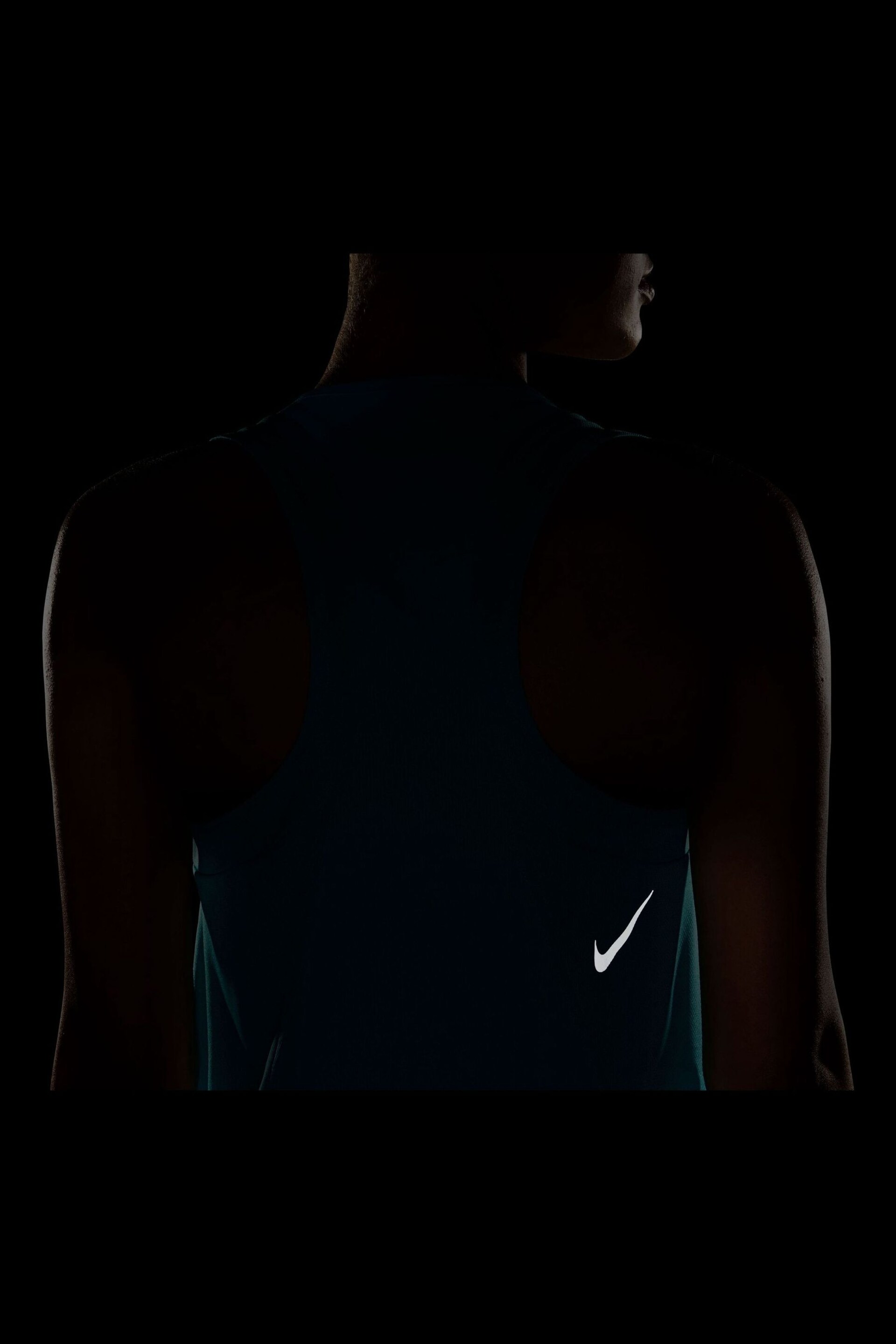 Nike Bright Blue DriFIT Race Running Vest - Image 4 of 4