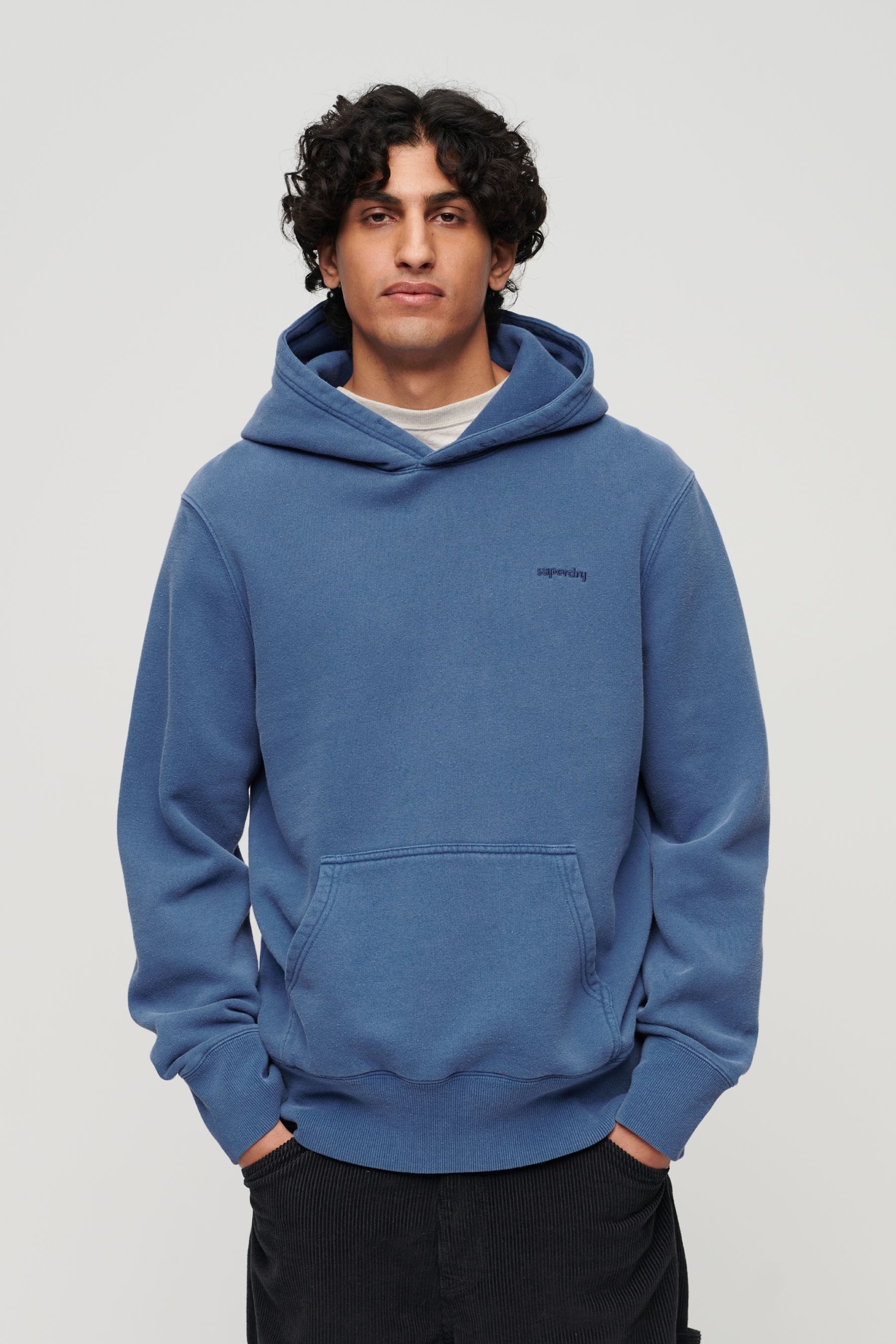 Buy Superdry Light Blue Vintage Washed Mark Hoodie from Next Estonia