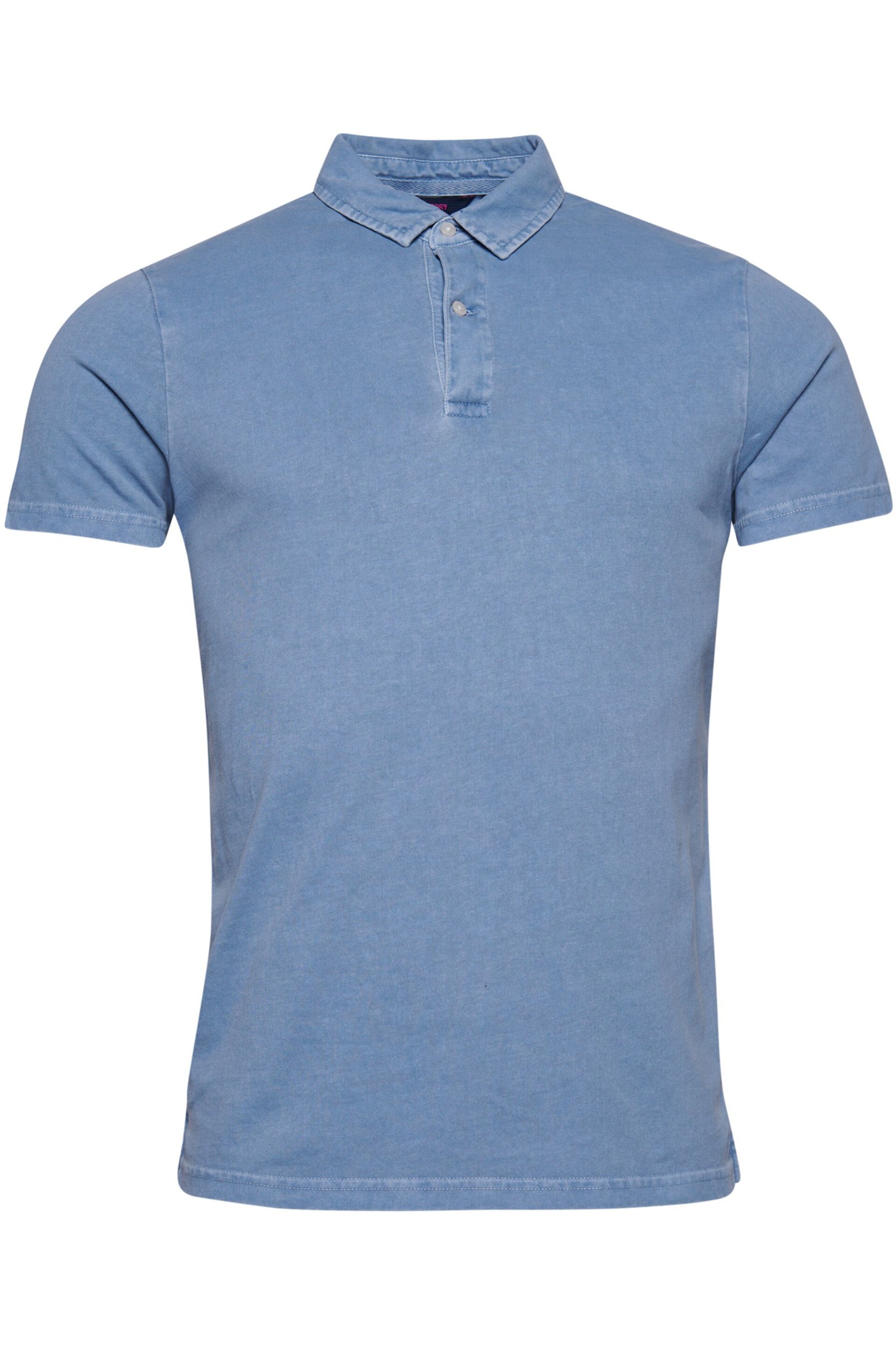Superdry Blue Studios Jersey Polo Shirt - Image 6 of 6