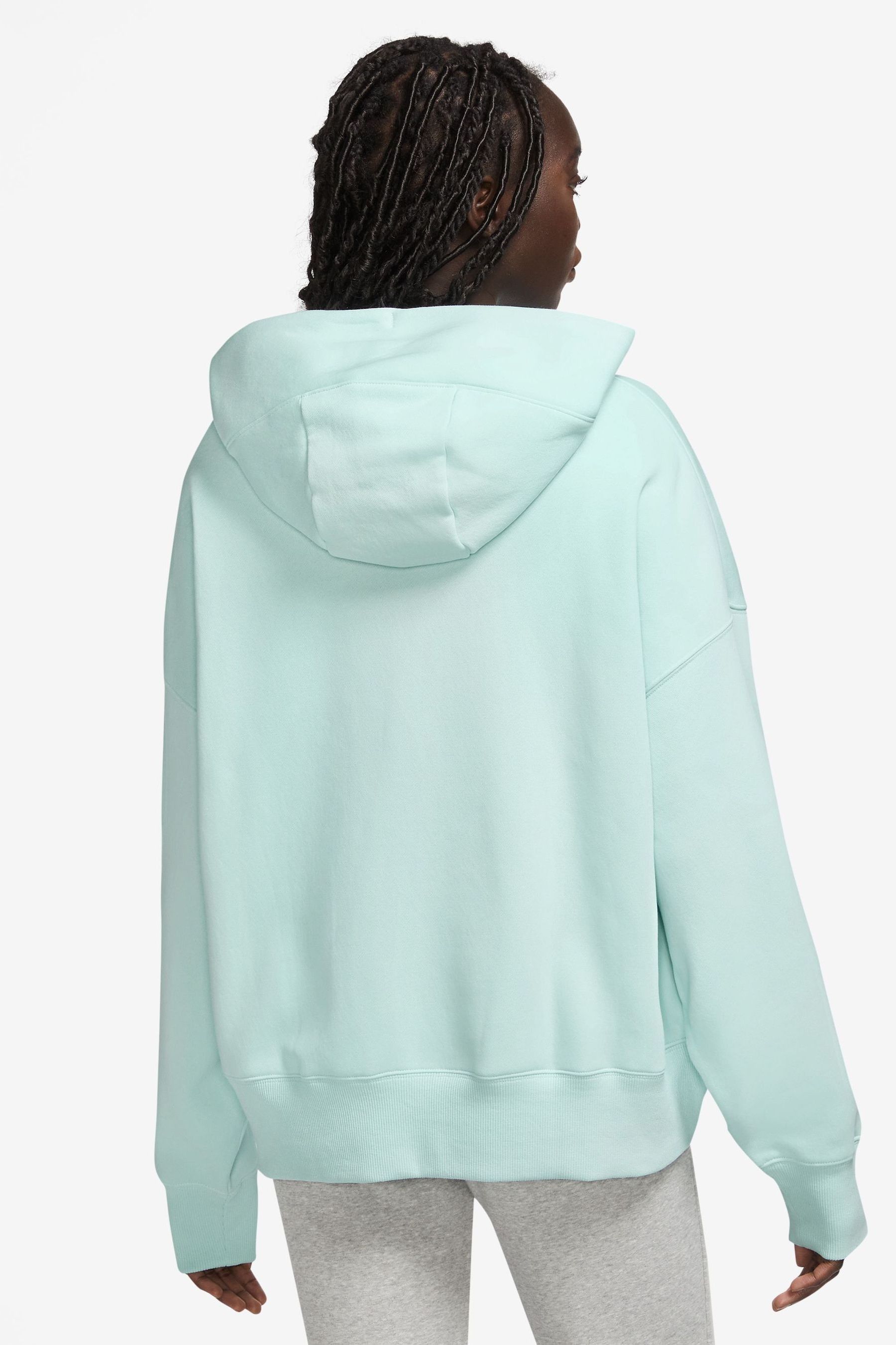 Buy Nike Mint Green Oversized Mini Swoosh Hoodie from Next Luxembourg