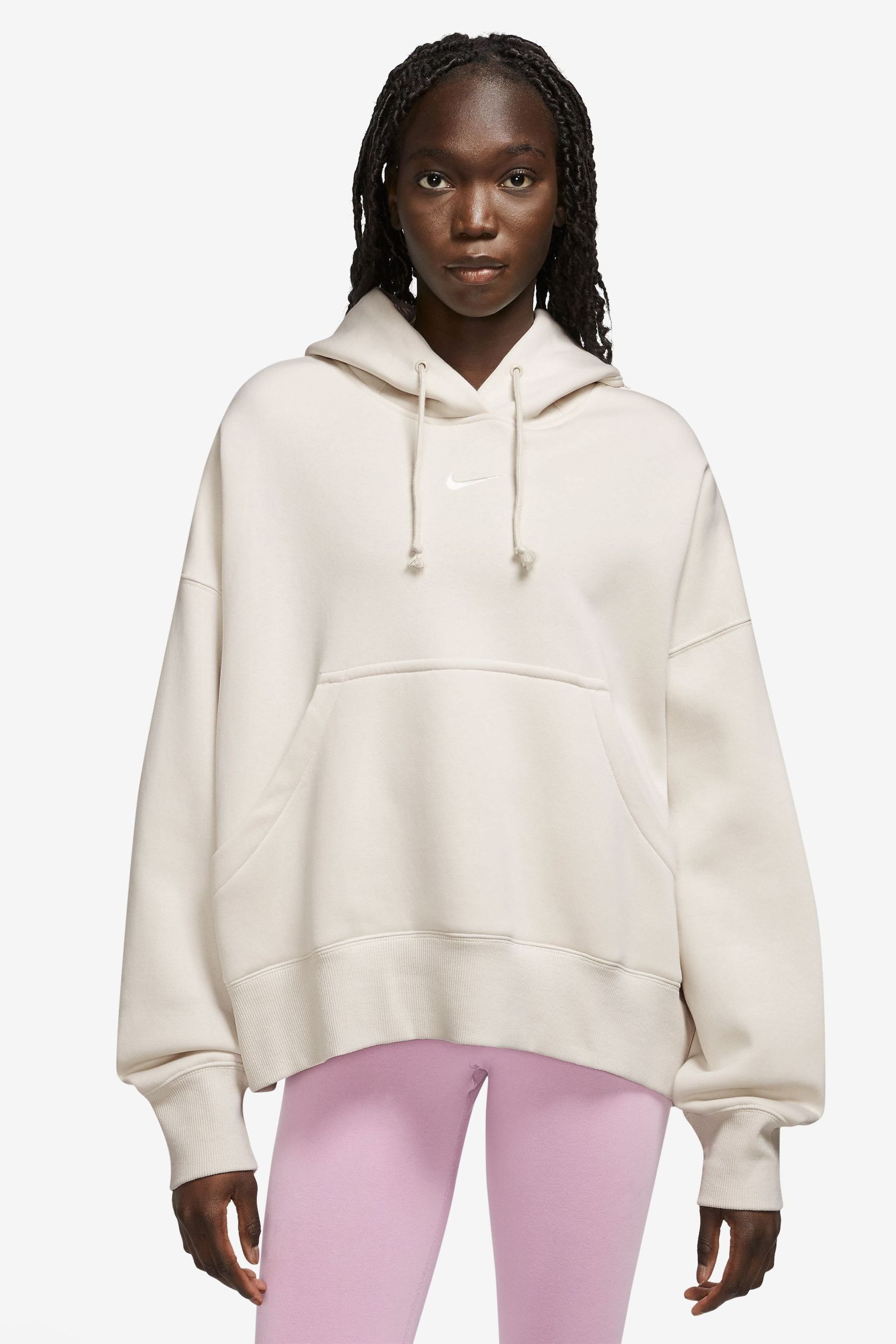 Buy Nike Cream Oversized Mini Swoosh Hoodie from Next Austria