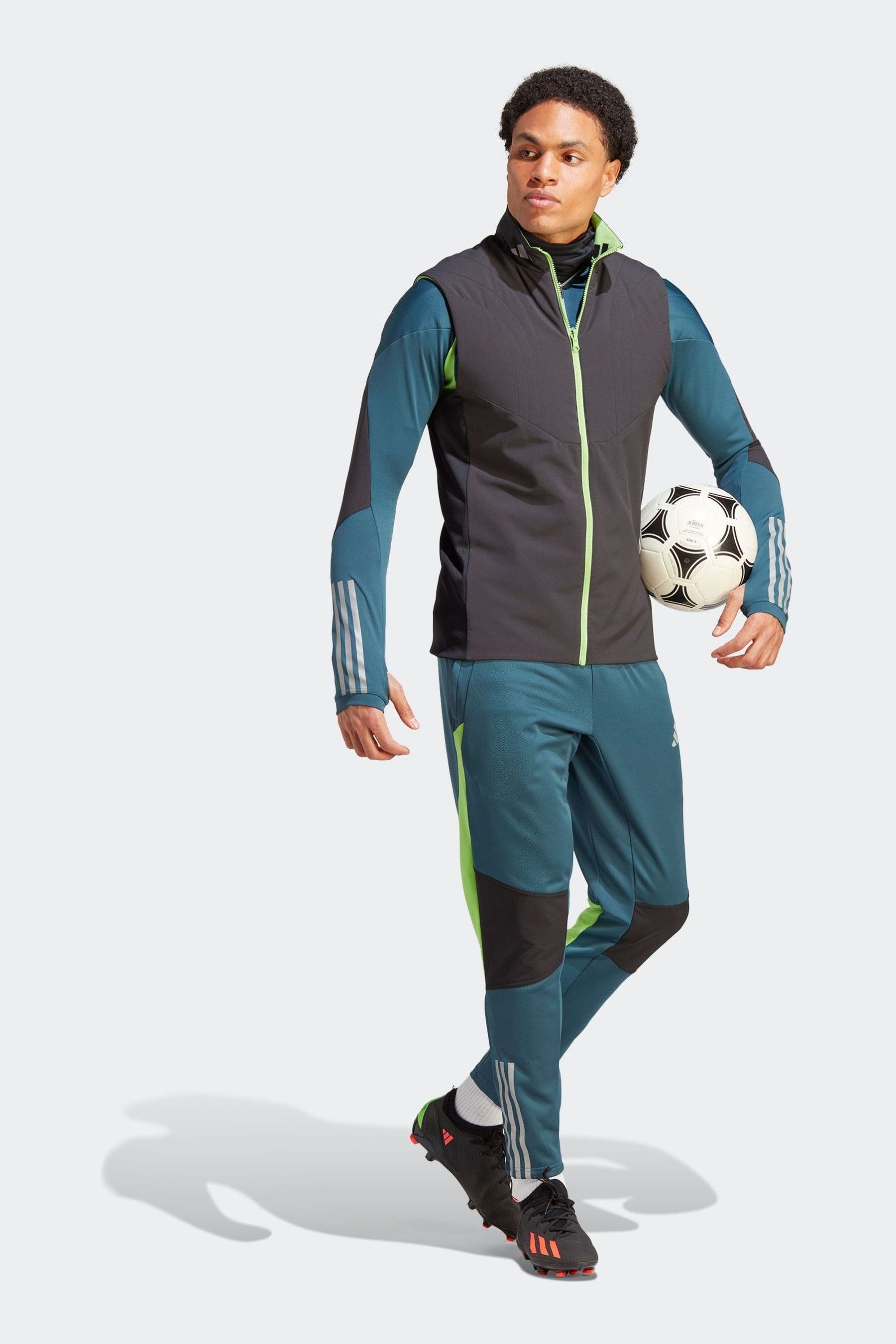 Buy adidas Black Lime Performance Football Tiro 23 Winterized Gilet from Next Luxembourg