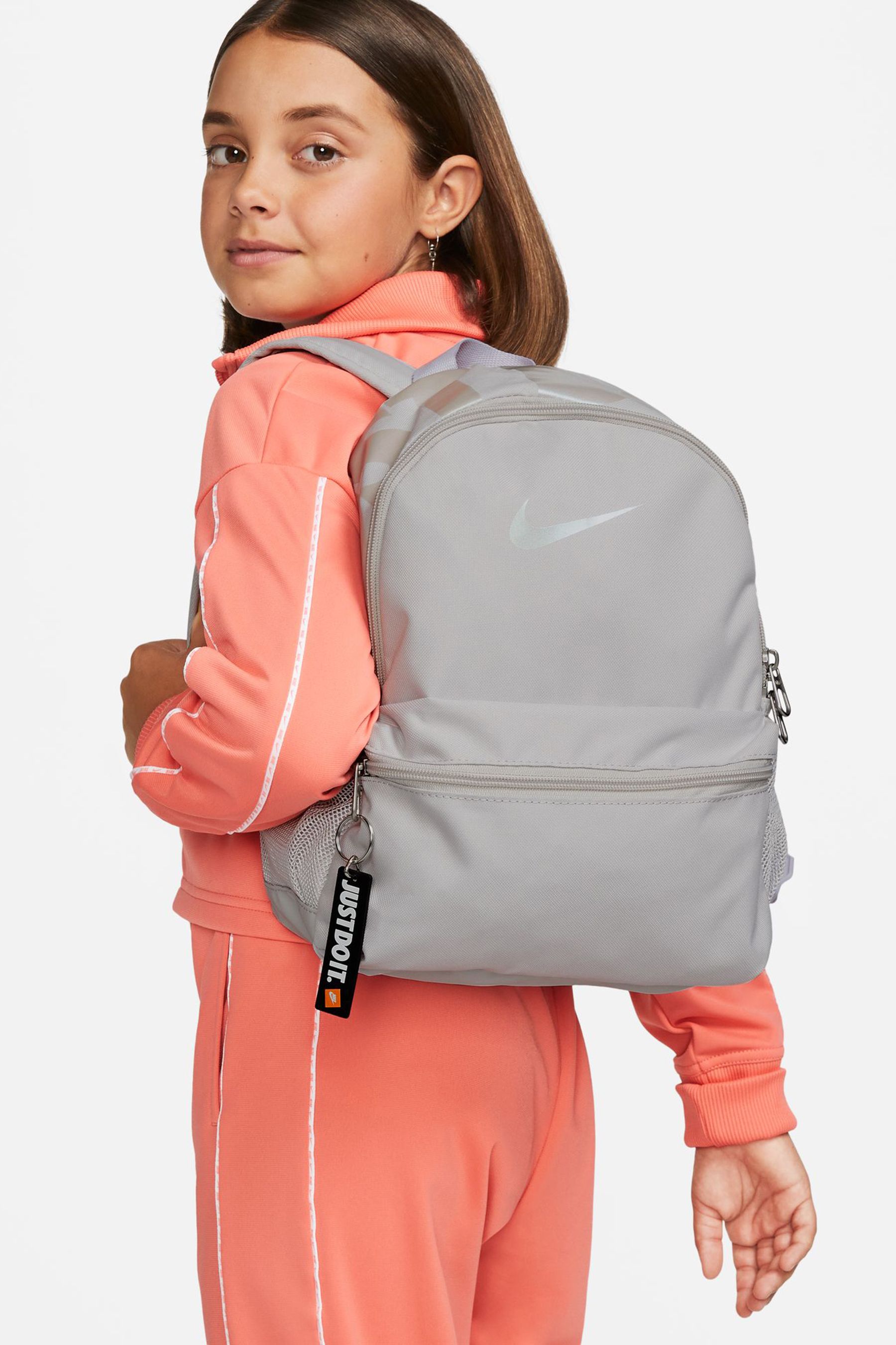Buy Nike Grey Brasilia JDI Kids Mini Backpack 11L from Next Luxembourg